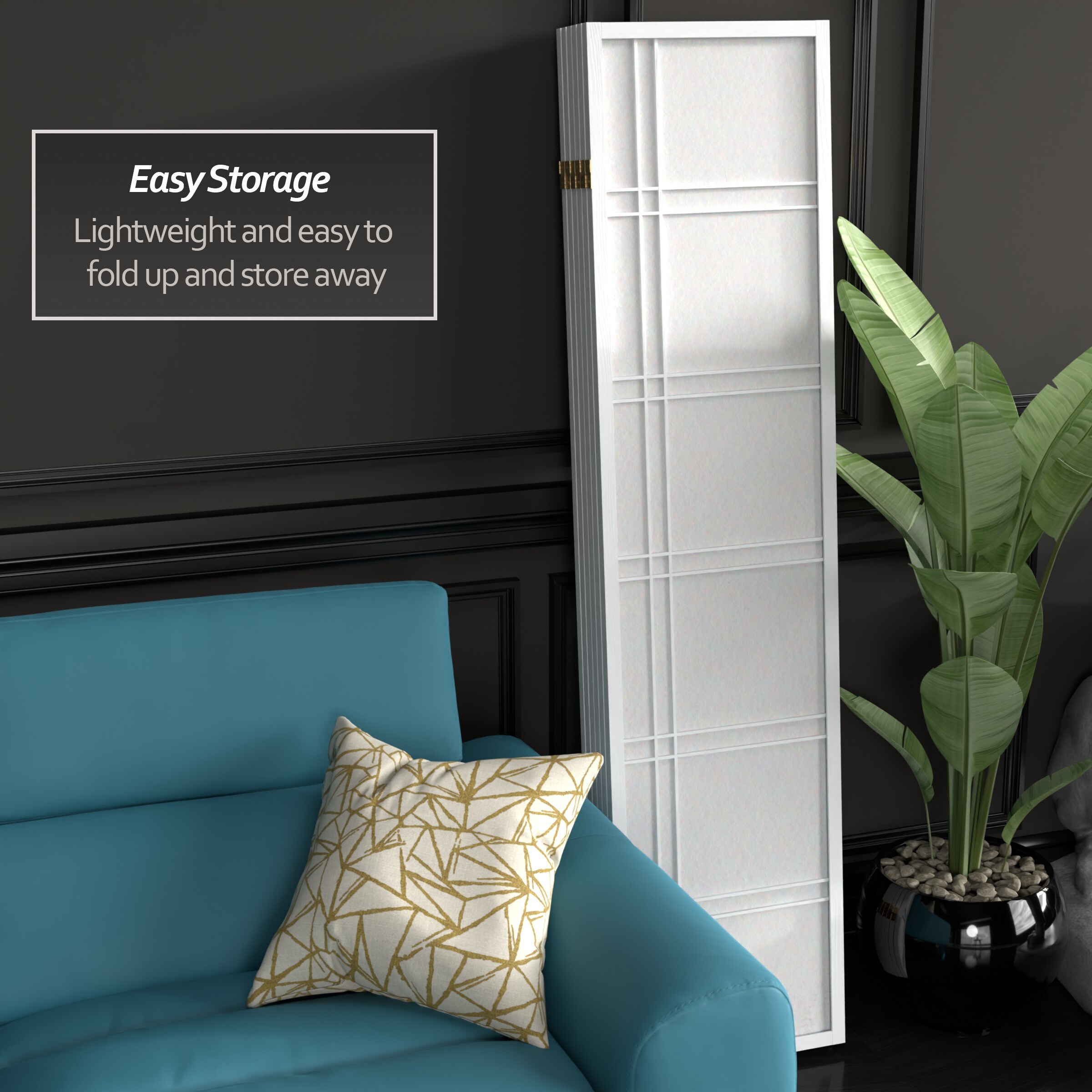 Red Lantern SSCDBLX-6P-WHT Indoor-Privacy-Screens - View #5
