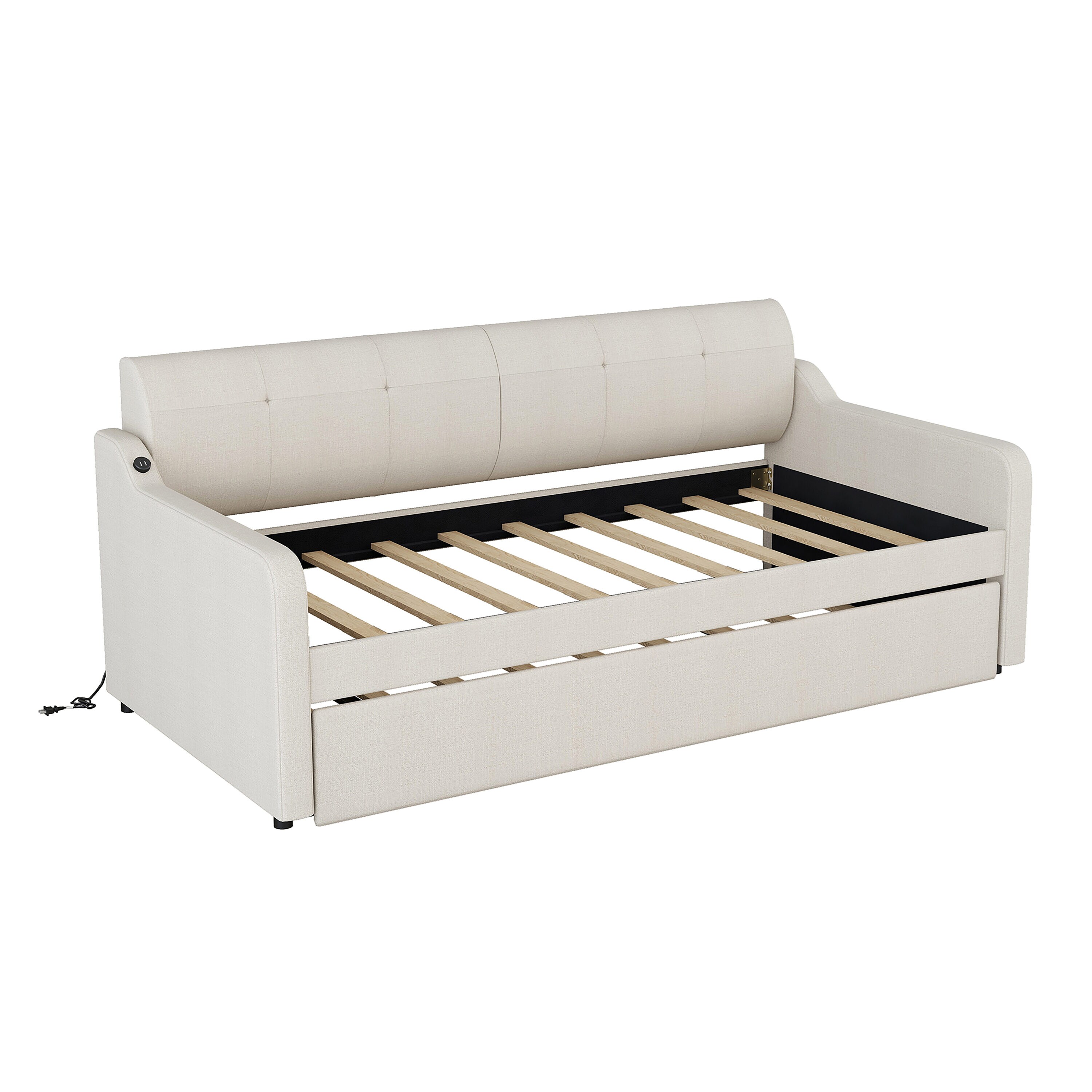 ModernLuxe Beige Contemporary/Modern Sofa Bed in the Futons & Sofa Beds ...