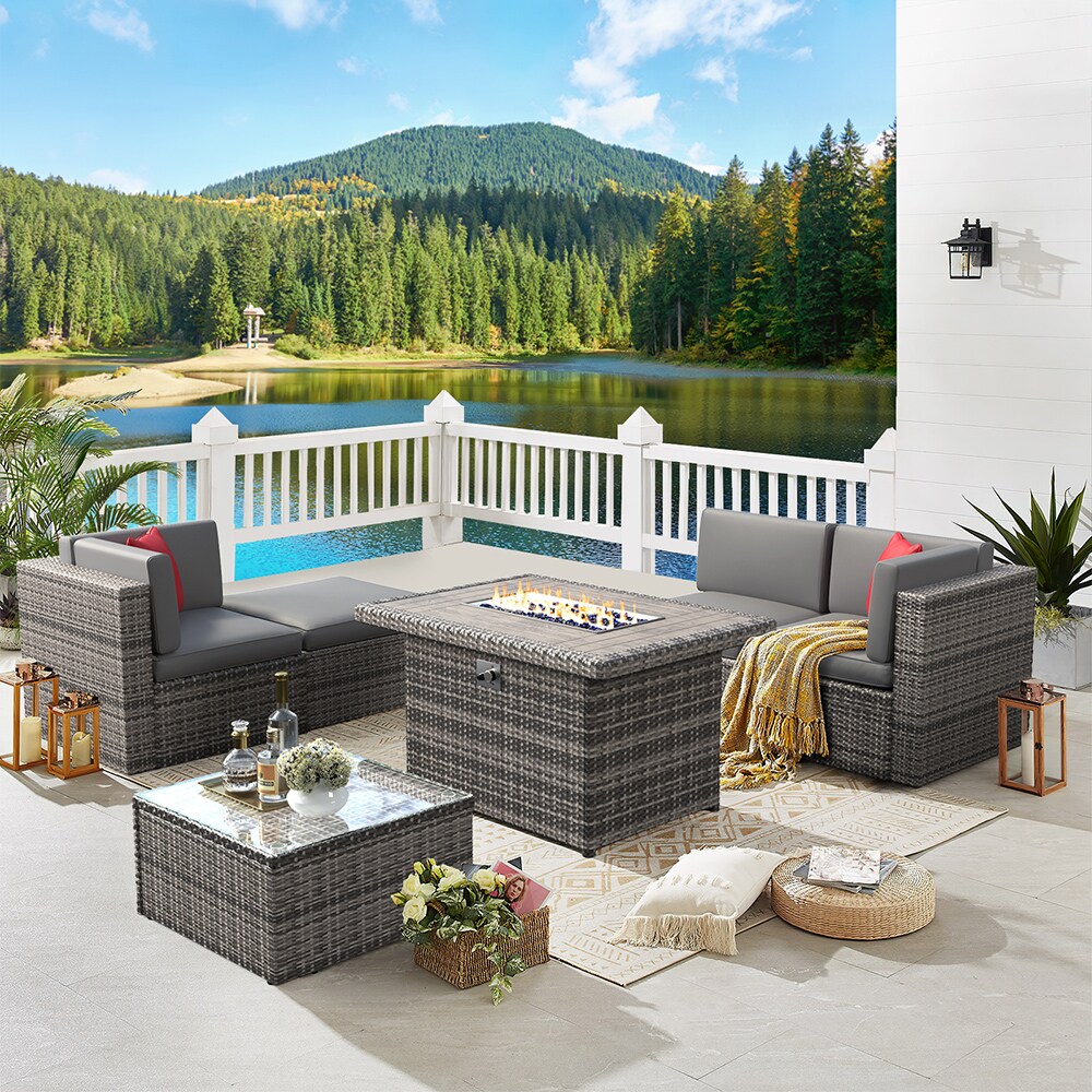 AOXUN G12034GRAB+G25005GR Patio-Conversation-Sets - View #8