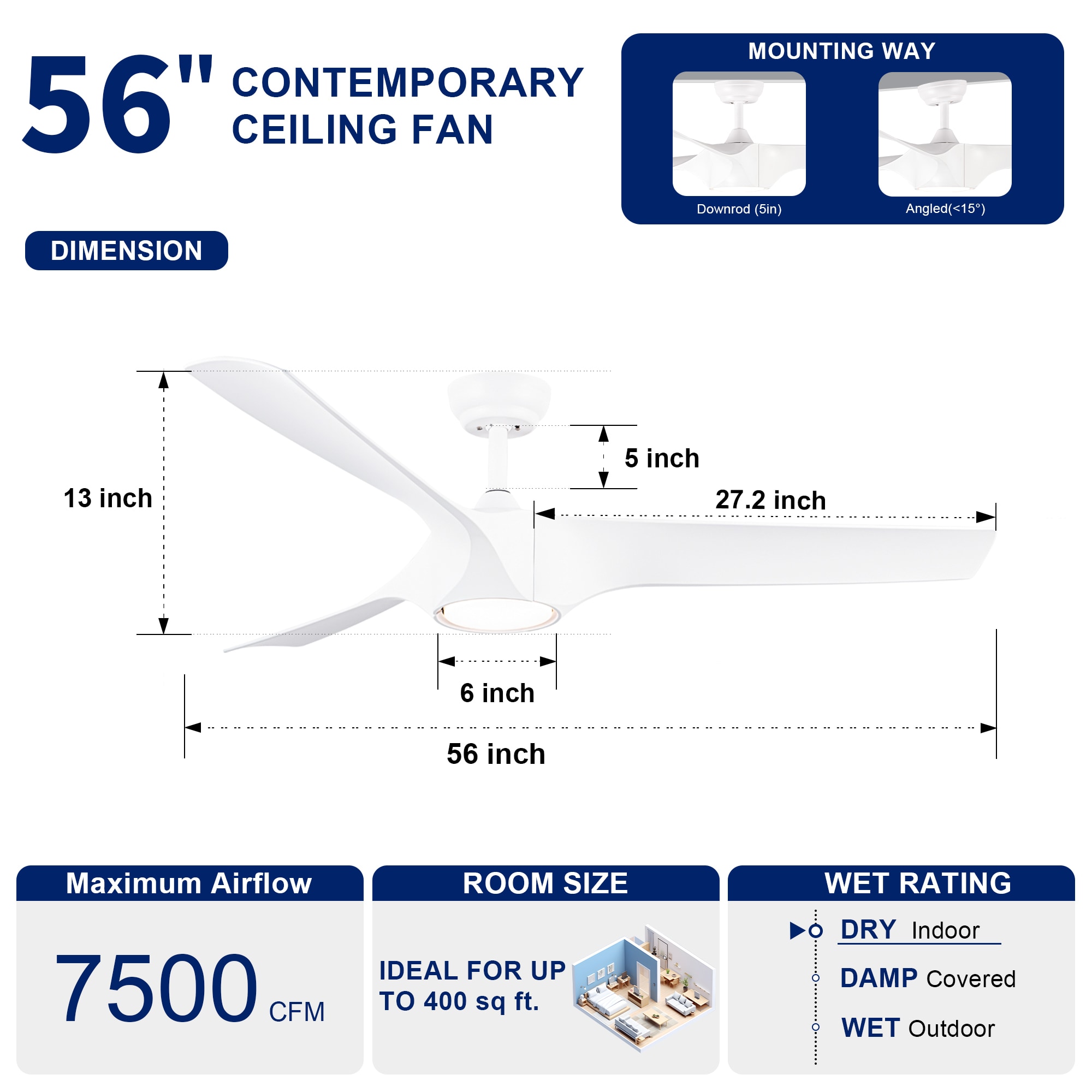YUHAO LSDC1125WH562 Ceiling-Fans - View #5