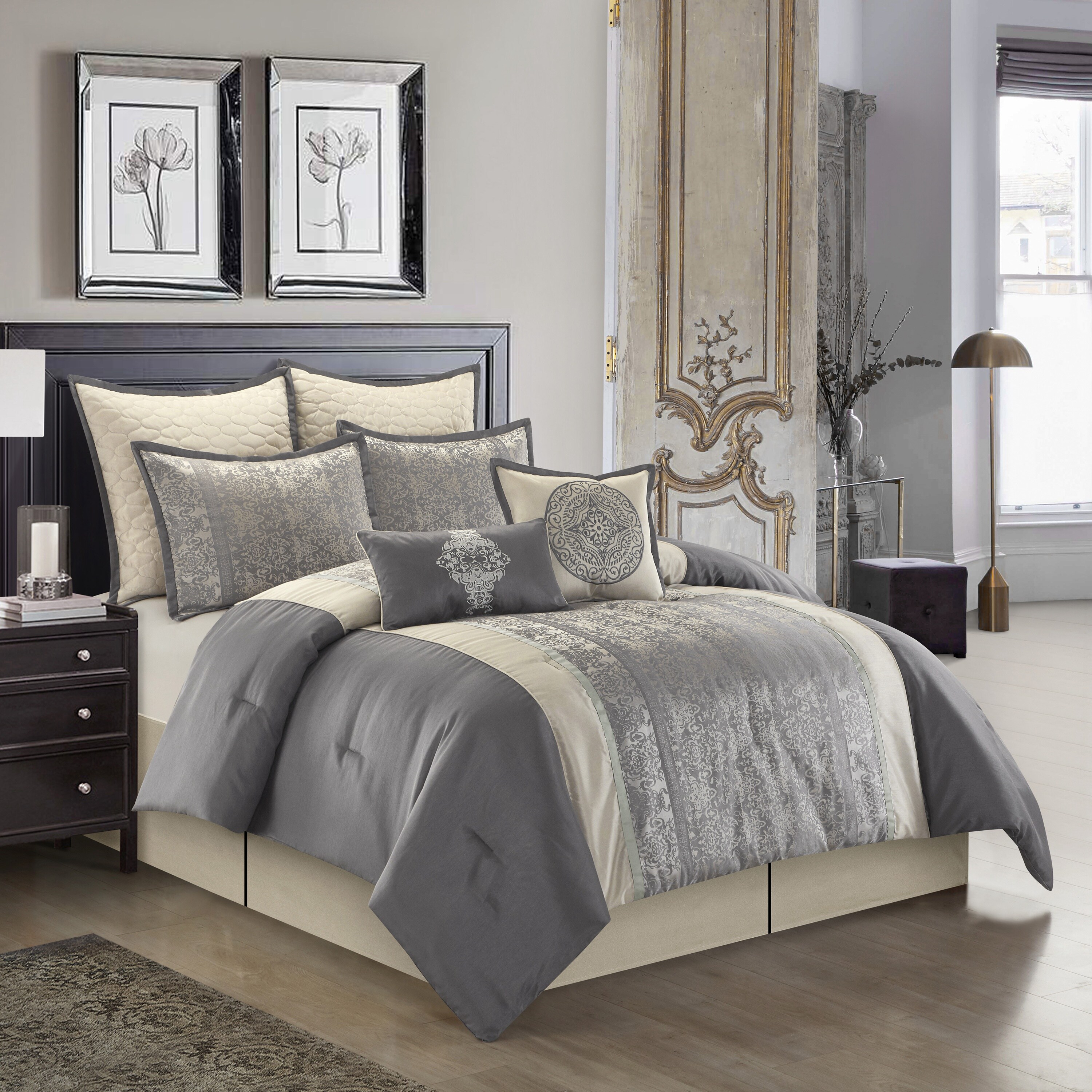 Nanshing ARABESQ8X-CK-GRY bedding - View #3