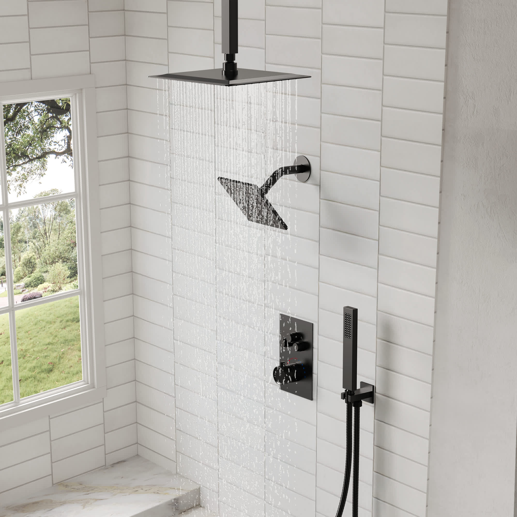 EVERSTEIN SFS1007-BK12 Tub-Shower-Faucets - View #14