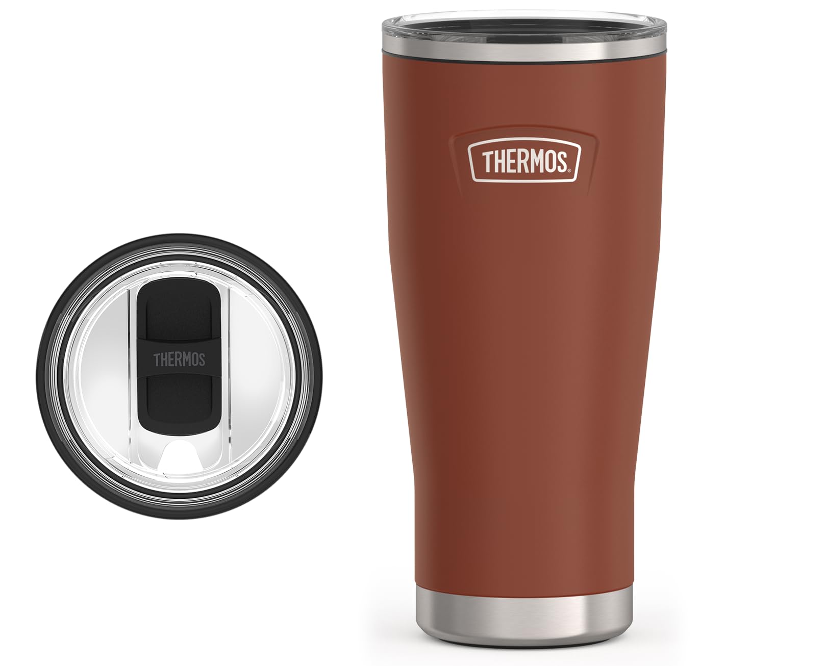 Thermos  ICON SERIES Stainless Steel Cold Tumbler with Slide Lock 24 Ounce Saddle