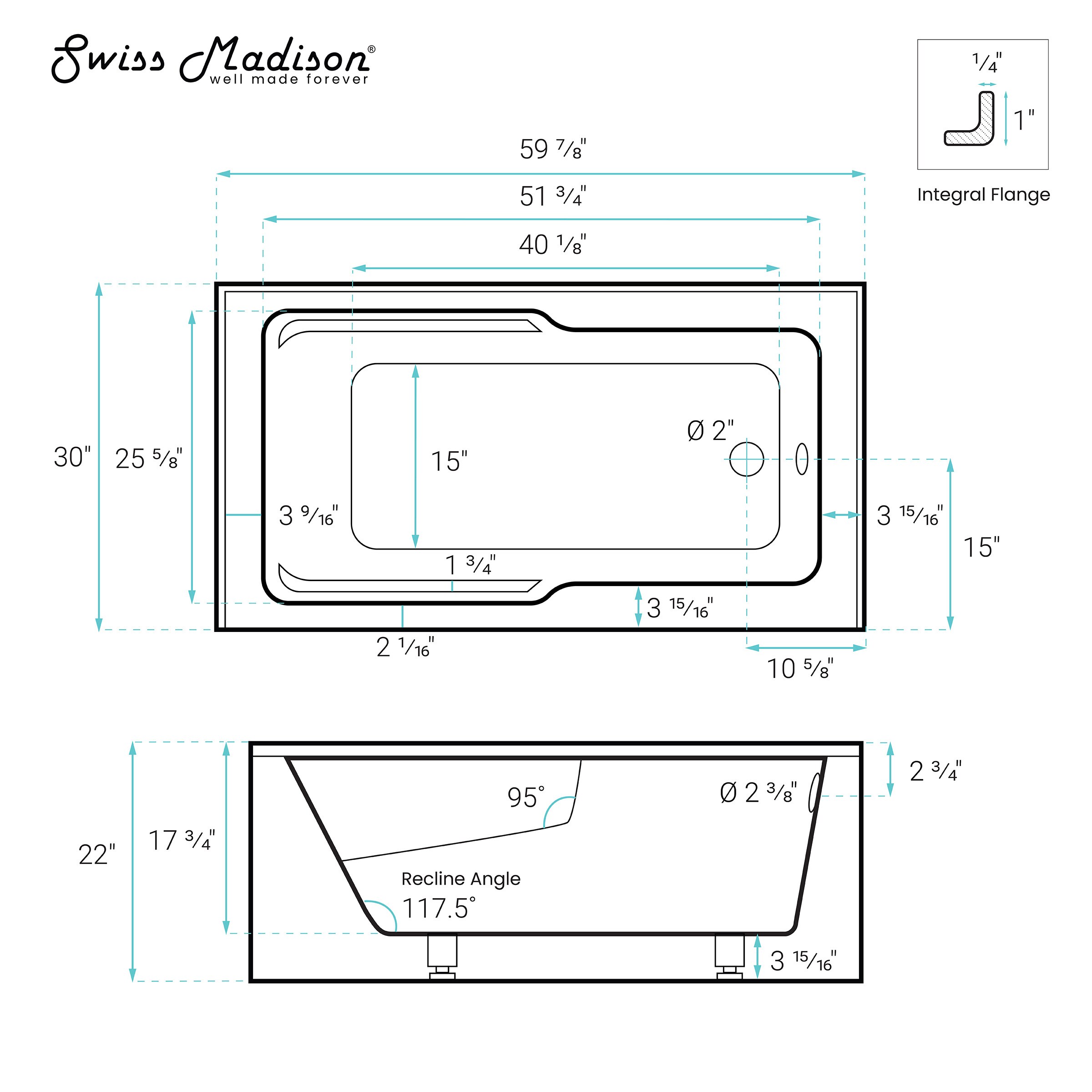Swiss Madison SM-25-ABLAU10BK bathtubs - View #4