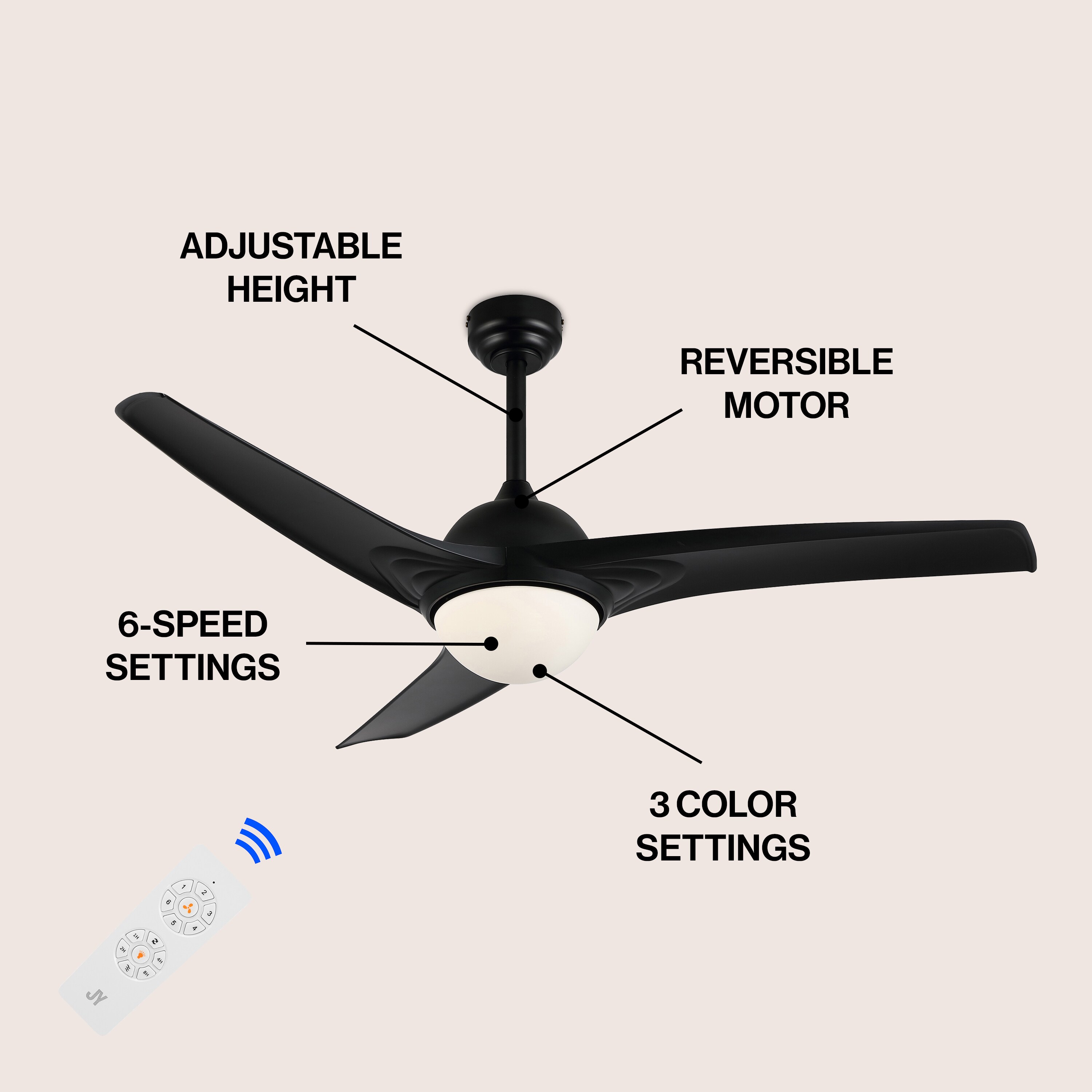 JONATHAN  Y JYL9717A Ceiling-Fans - View #4