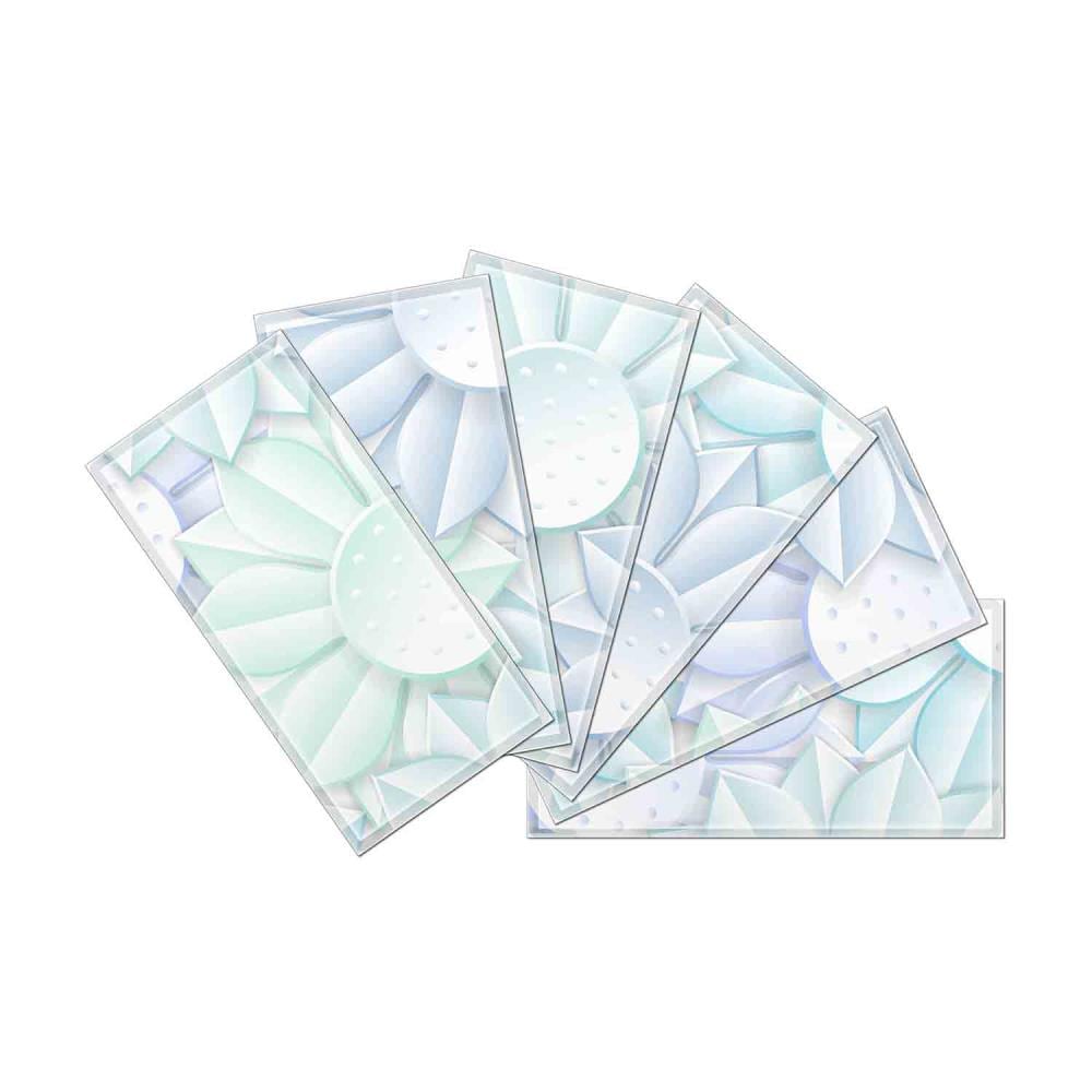 Instant Mosaic 4530101 Upscale Designs 64-Pack Multicolor 3-in x 6-in Glossy Glass Random Wall Tile
