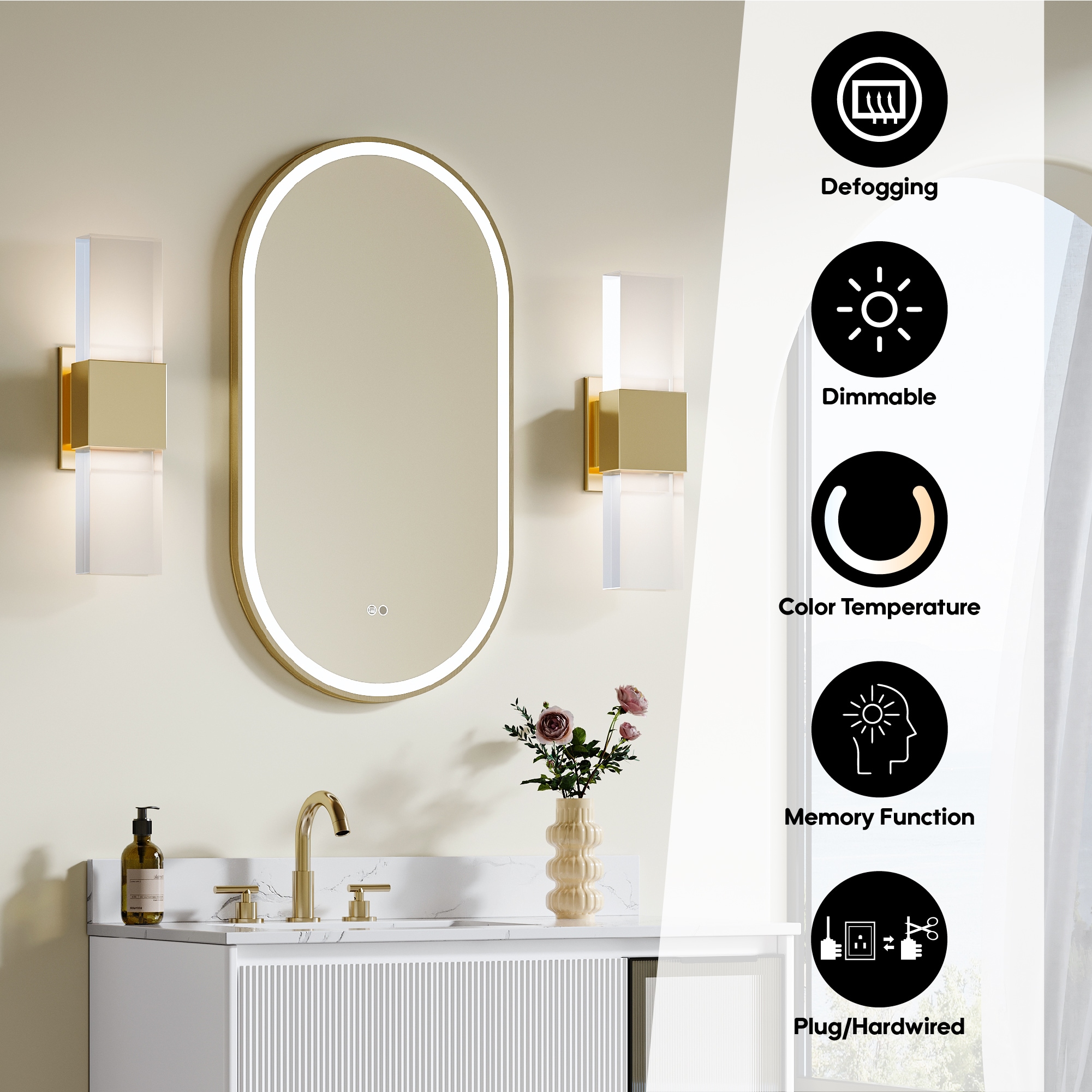 CALVON RC9-OR2036BG Framed-Bath-Mirrors - View #5