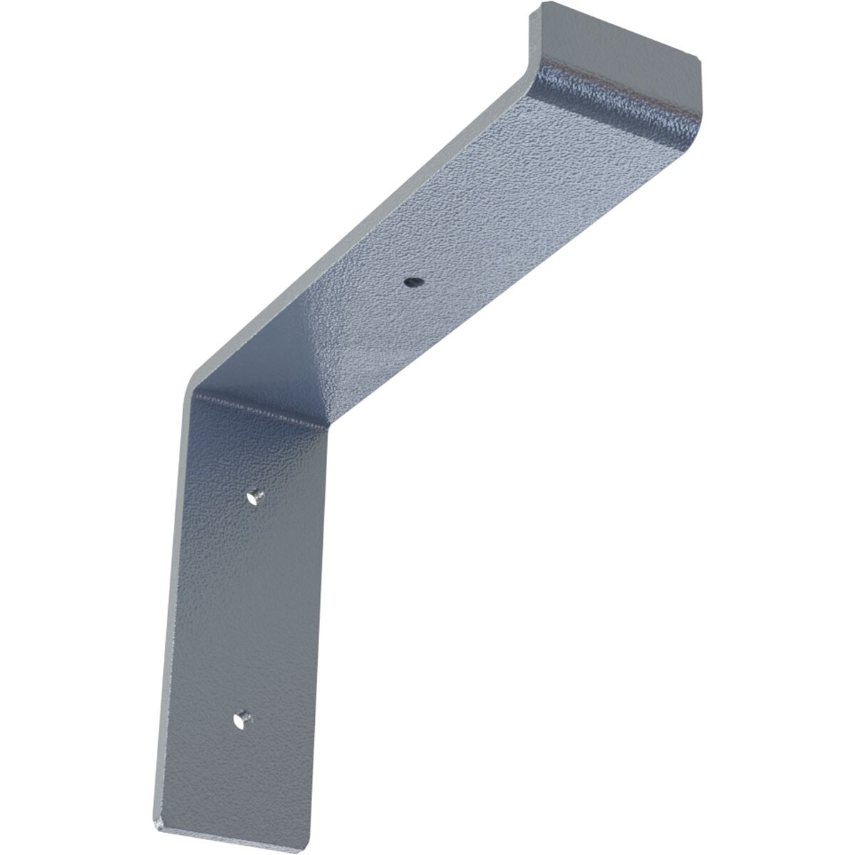 Ekena Millwork BKTM02X08X06TSHLB Steel Truss Shelf 8-in x 2-in x 6.75-in Blue Steel Mounting bracket