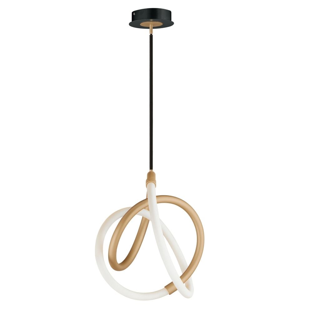 ET2 Mobius 11.8W 1 LED Medium Pendant by  - E25092-01BKGLD