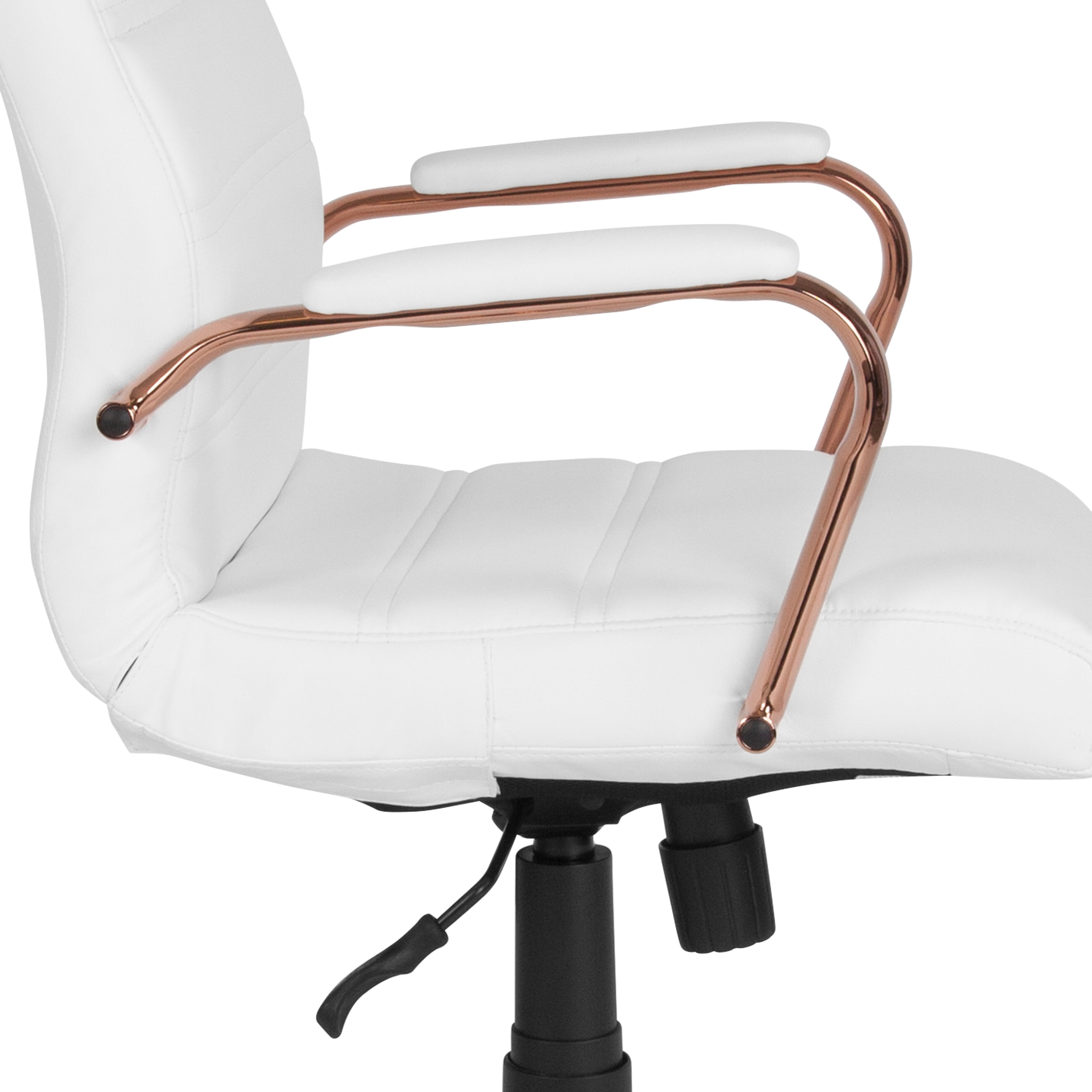 White and rose gold best sale desk chair