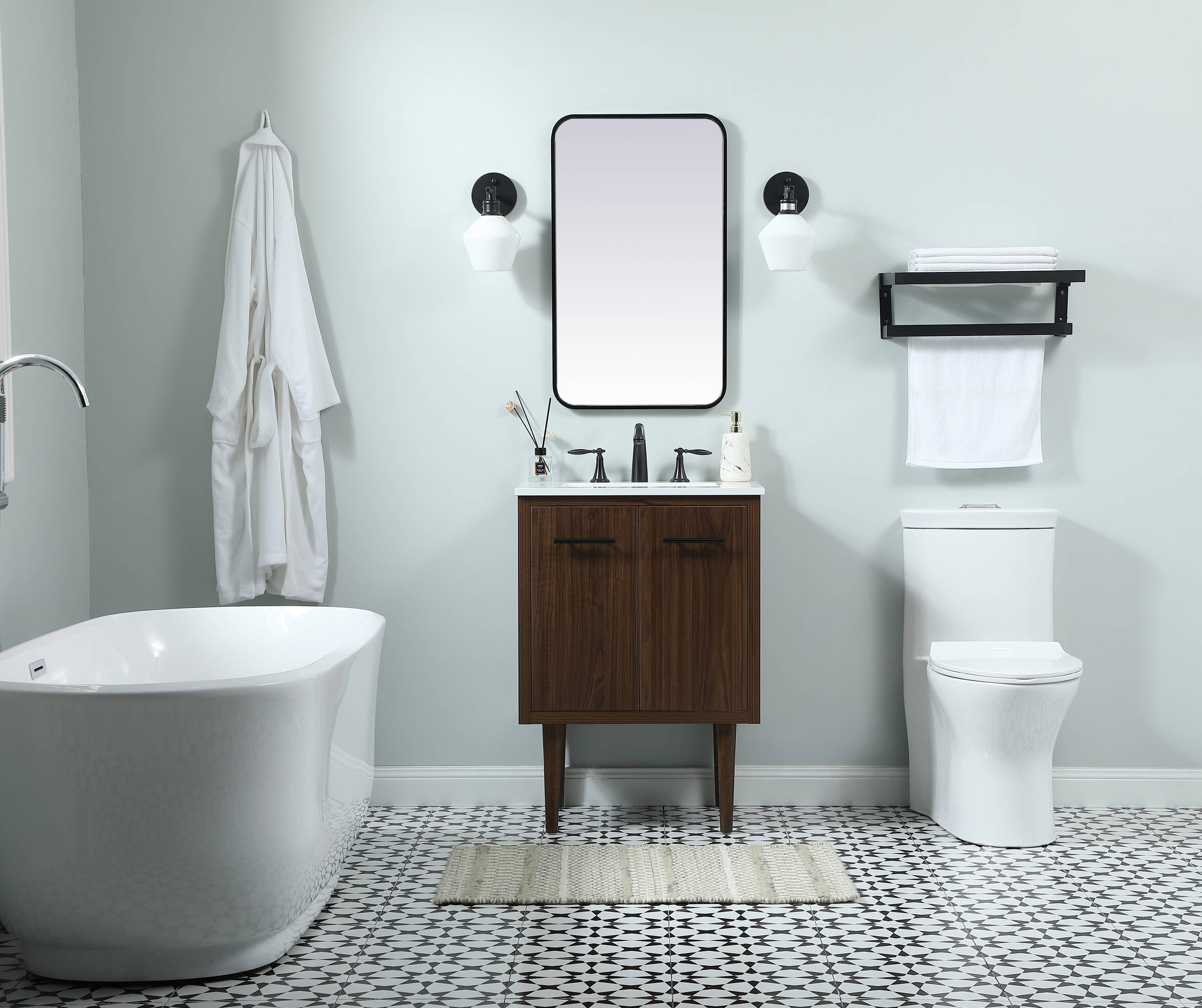 Elegant Decor HF144072MWT Bath-Vanity-Combo - View #5