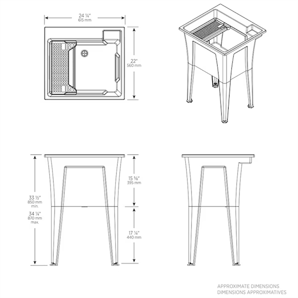 RuggedTub B24FK1-SL Laundry-Tubs-Utility-Sinks - View #6