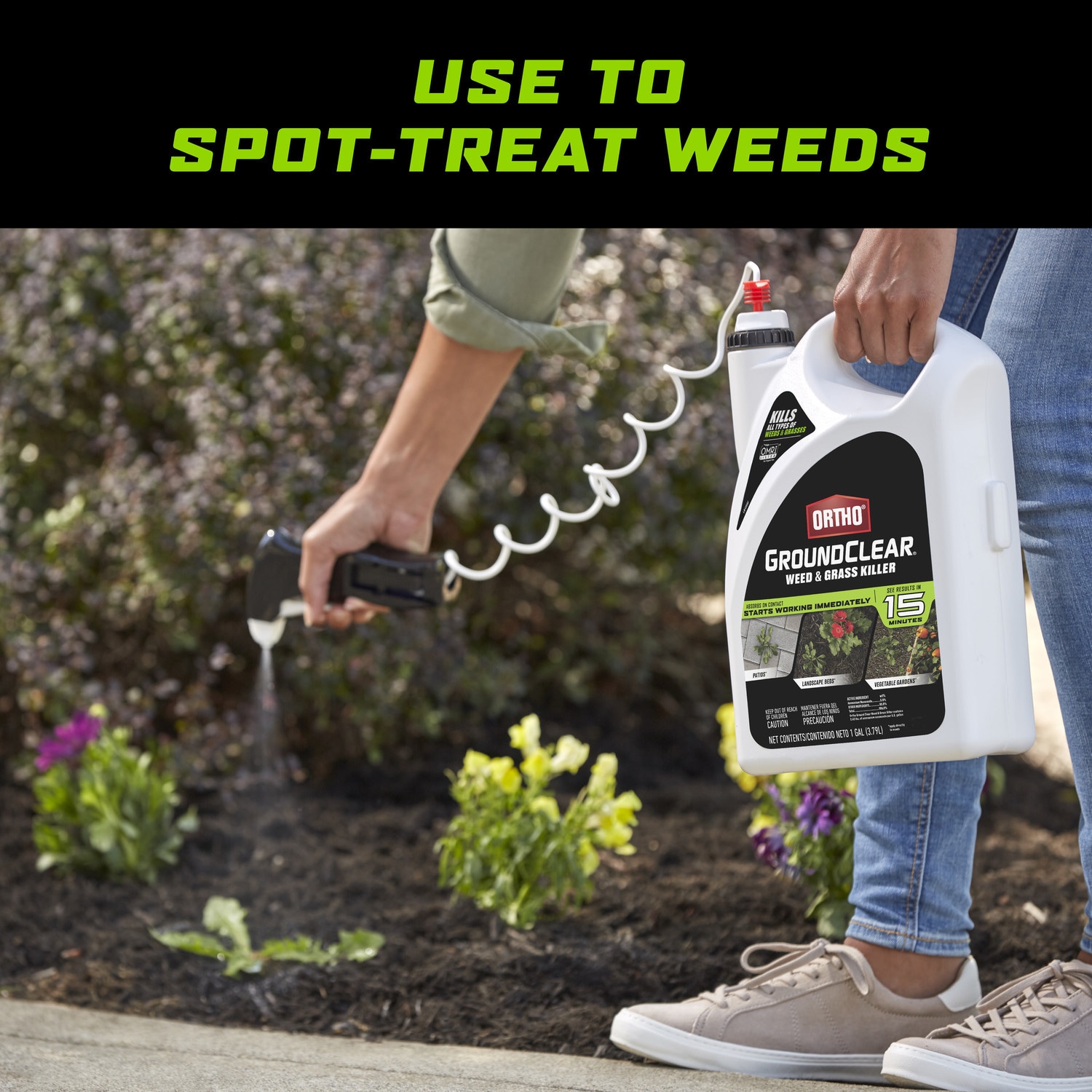 ORTHO GroundClear 1-Gallon Trigger Spray Weed and Grass Killer in the ...