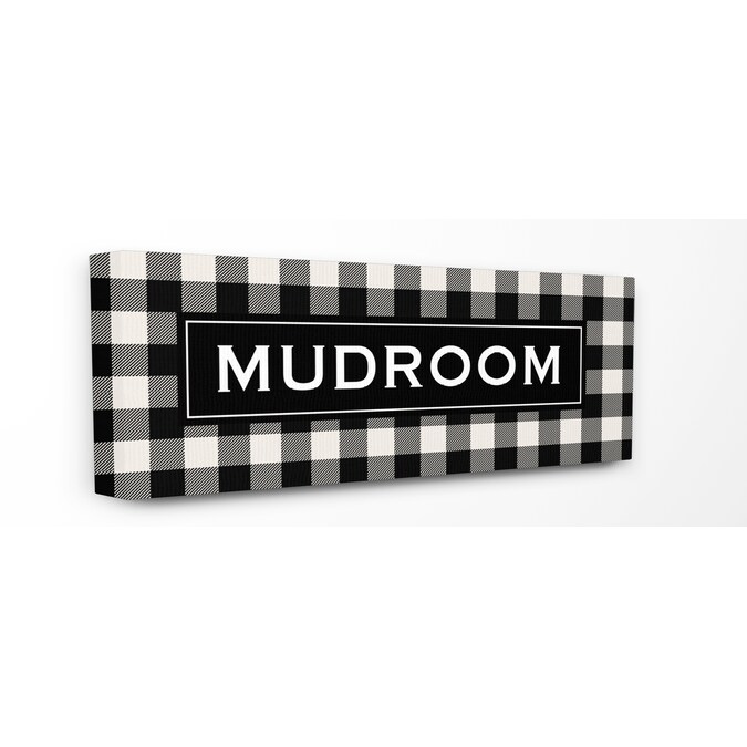 10 x 24 The Stupell Home Décor Collection Mudroom Classic New England Plaid Stretched Canvas Wall Art 