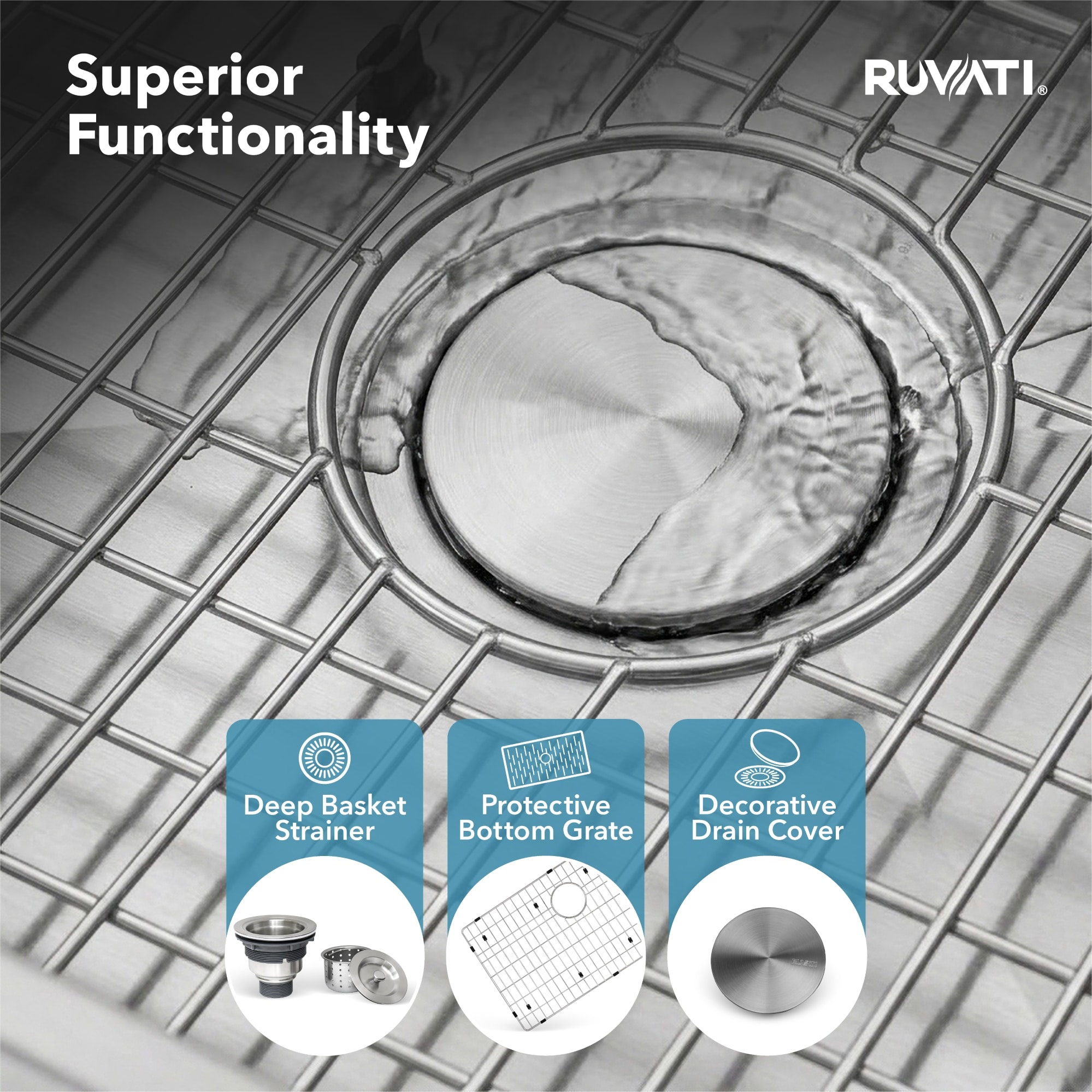 Ruvati RVM5908 Bar-Prep-Sinks - View #7