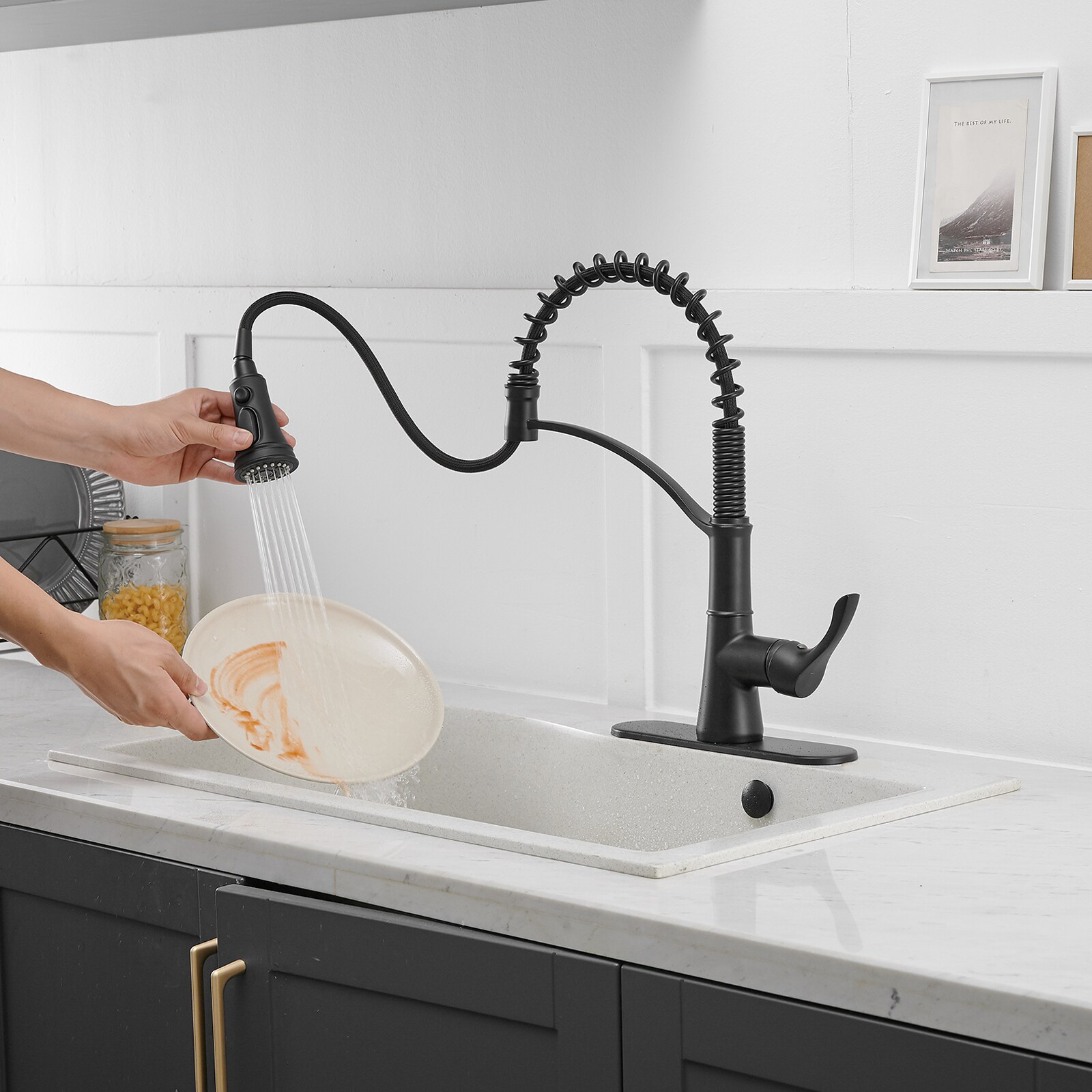 BWE A-94556-BLACK Kitchen-Faucets - View #4