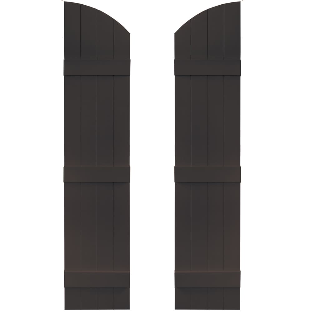 Vantage V5931461010 13.875-in W x 61-in H Musket Brown Board and batten Exterior Shutters ( 1 -Pack )