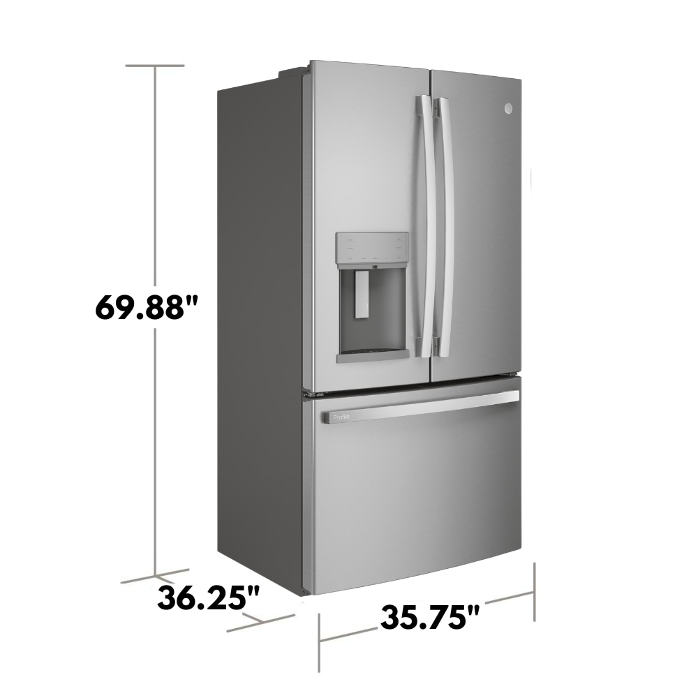 Silver 36" French Door Refrigerator with AutoFill and 27.7 cu. ft. Capacity