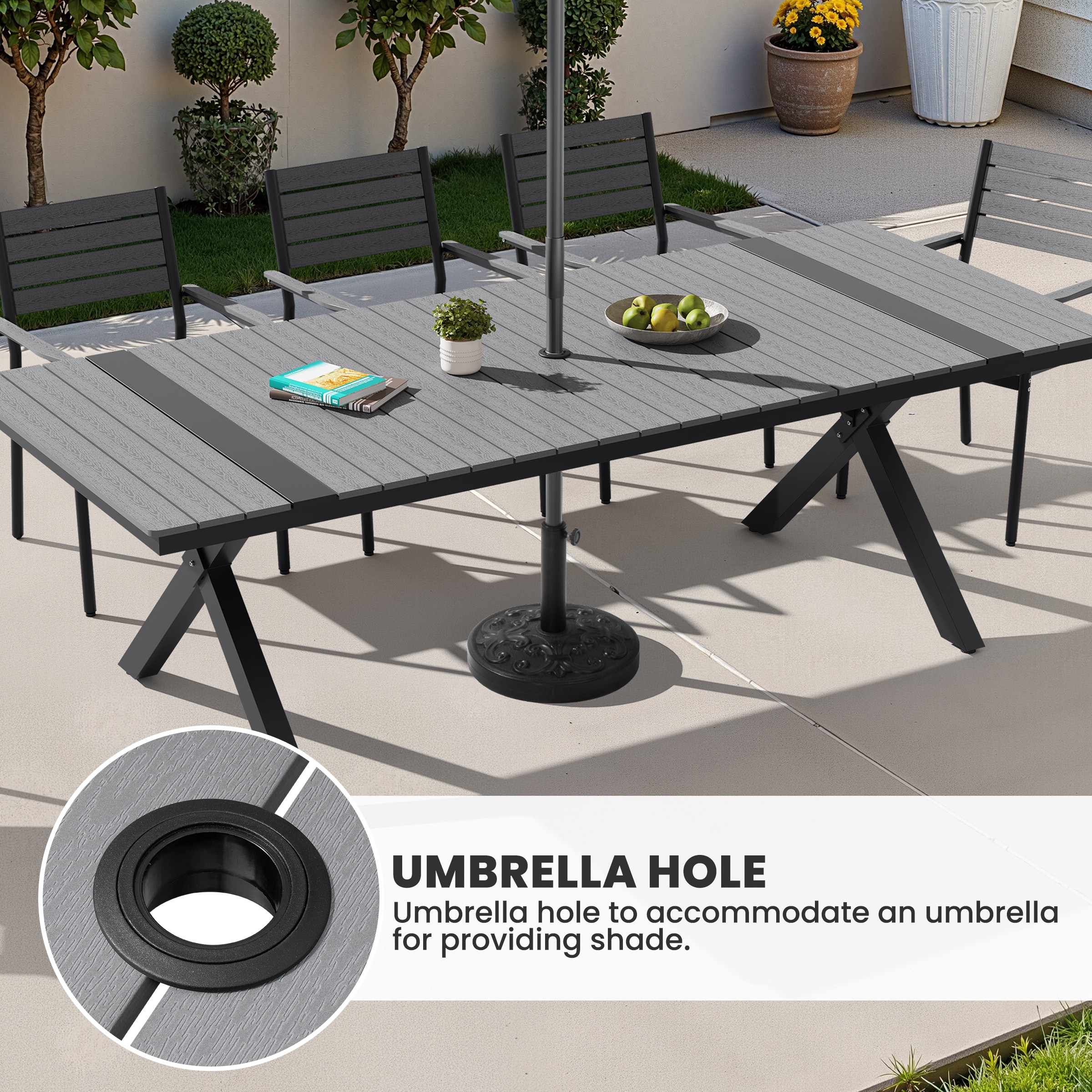 Crestlive Products CL-TD6238GRY240-11 Patio-Dining-Sets - View #4