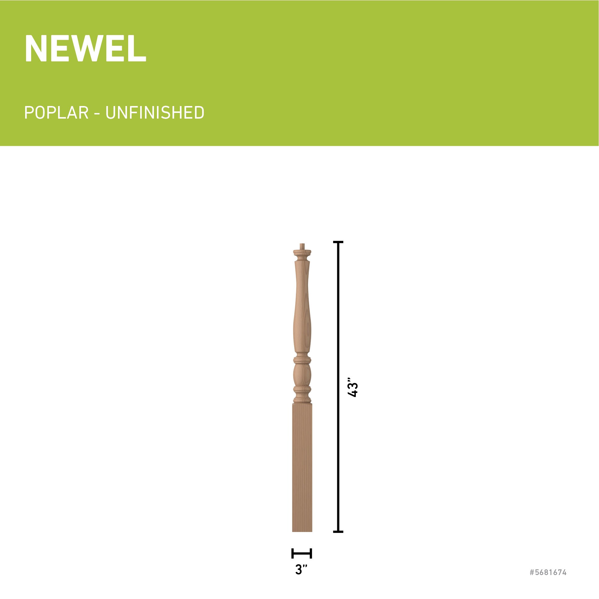 L.J. Smith Stair Systems LJP-3210-P Interior-Stairpart-Newel-Posts - View #3