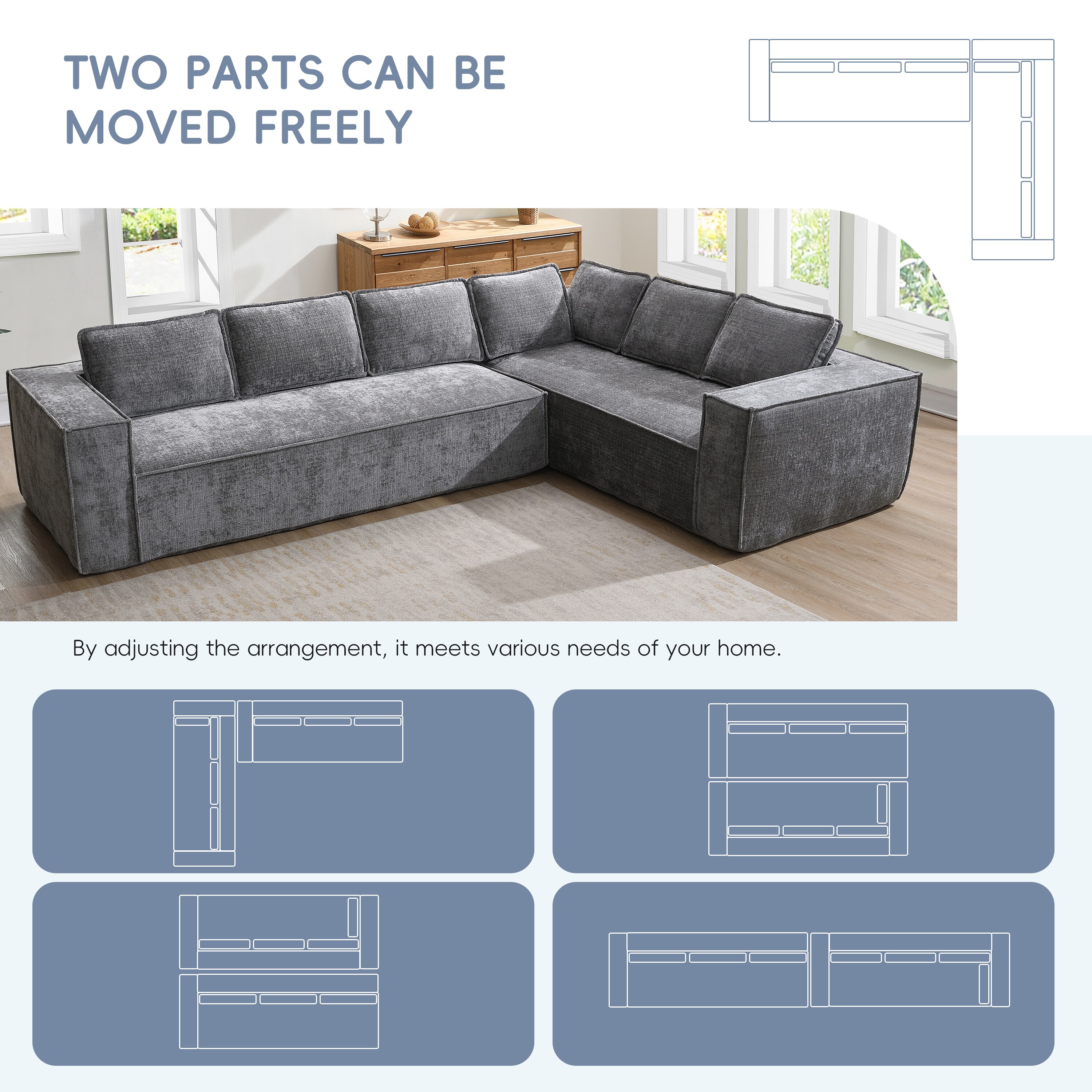Tinyhomie LW-X-XYS9685EN723 Sofas-Loveseats - View #6