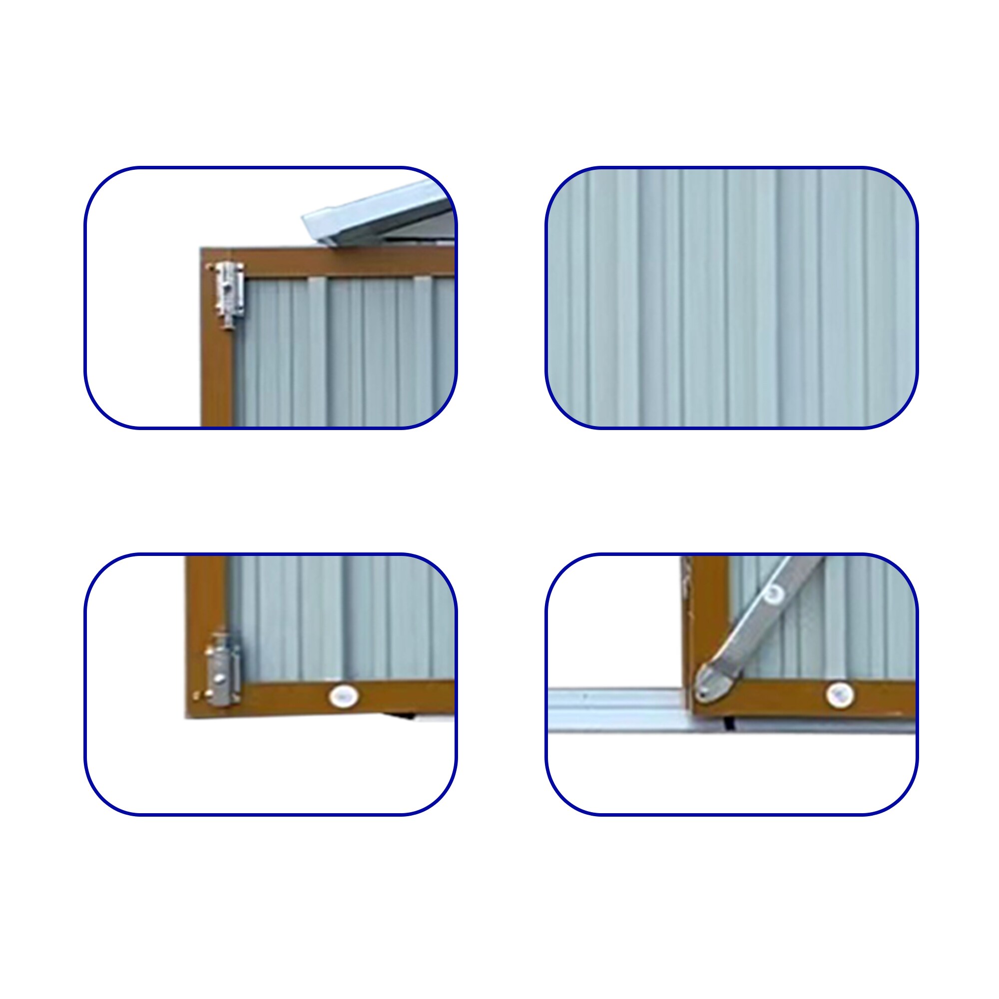 Poinic YURDS-019WH Metal-Storage-Buildings-Sheds - View #4