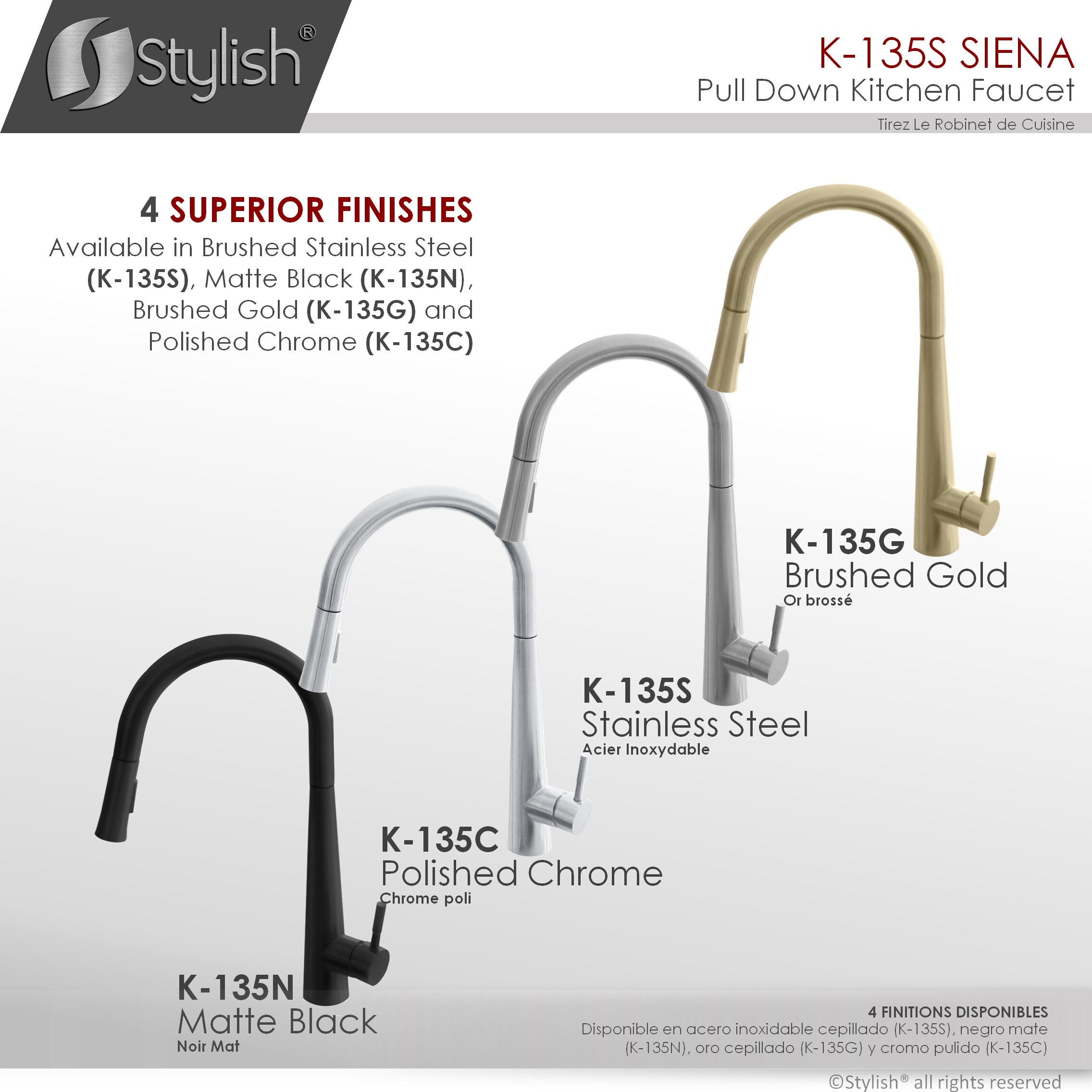 Stylish K-135S Kitchen-Faucets - View #9