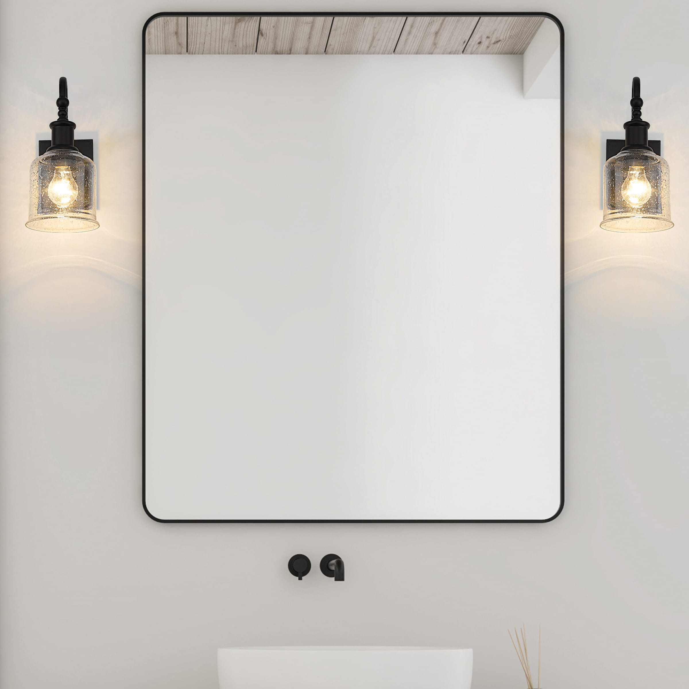 Z-Lite 734-1S-MB Bryant 5.5-in 1 -Light Matte Black Modern/contemporary Vanity light