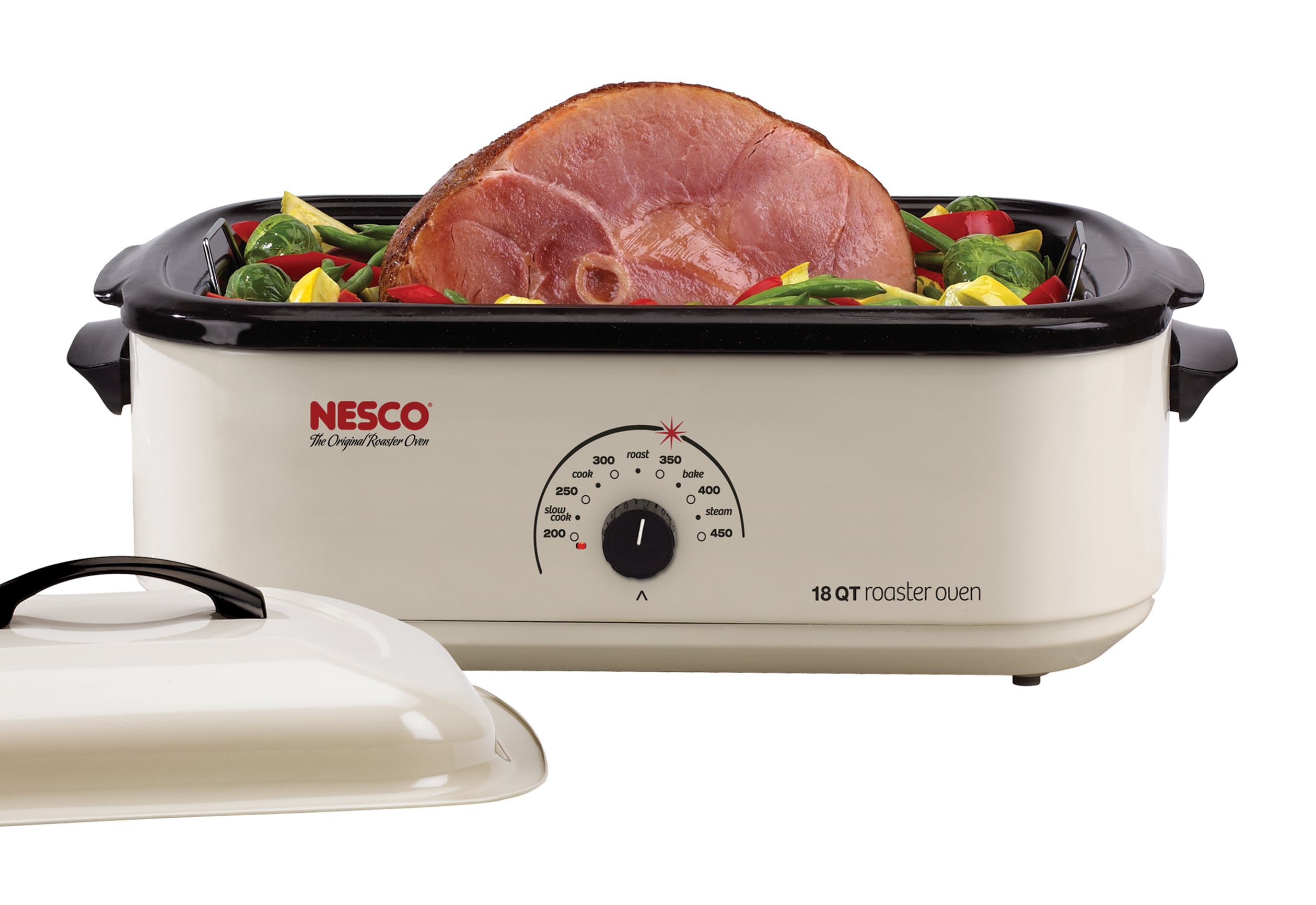  NESCO 18 Quart Roaster Slow Cooker - Red: Home & Kitchen