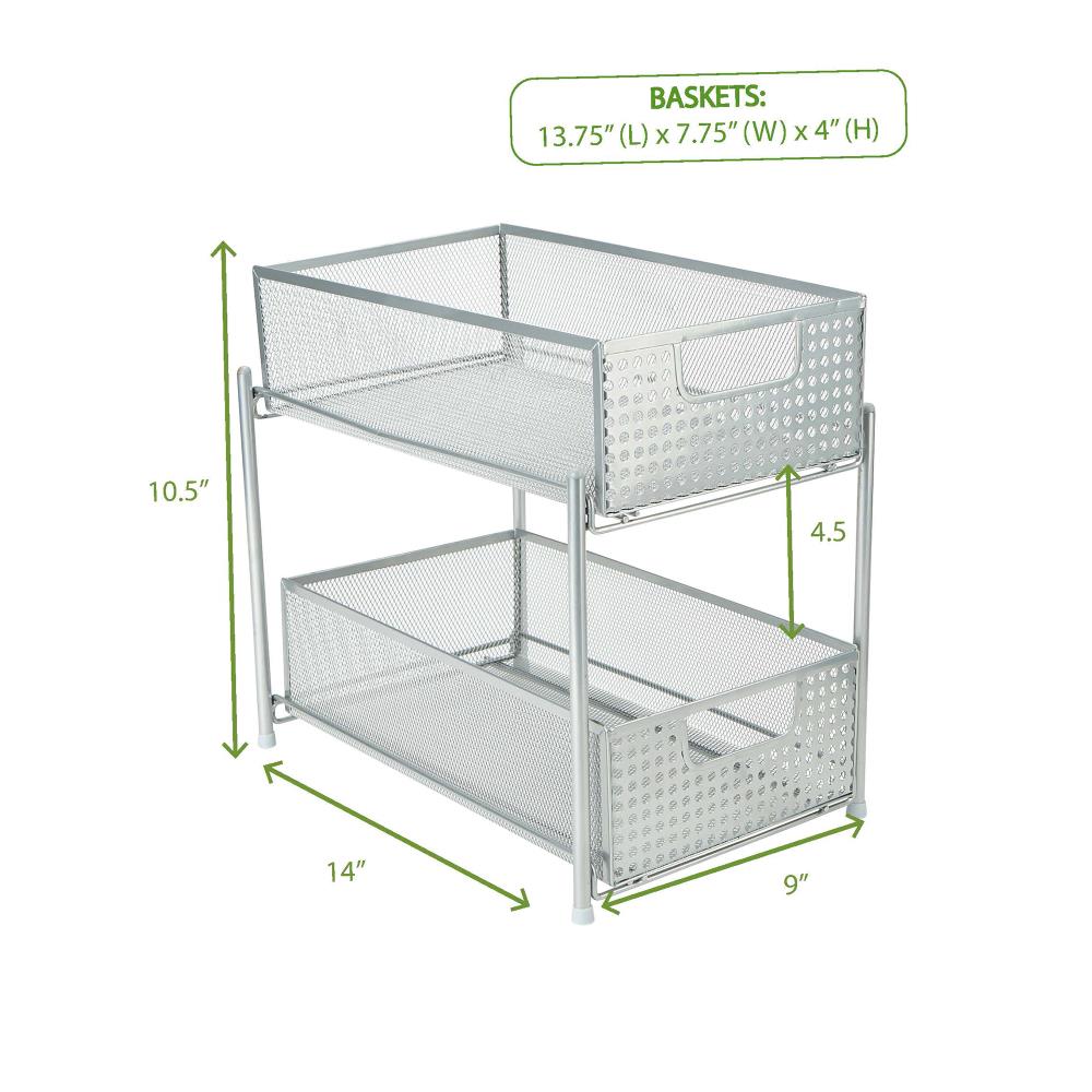 Mind Reader HCABASK2T-SIL Bins-Baskets - View #7