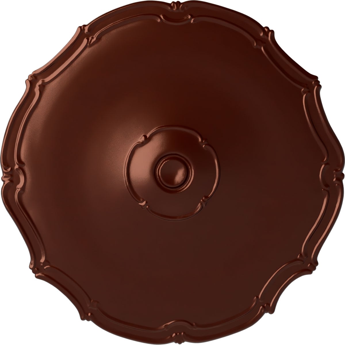 Ekena Millwork CM18POACS Pompeii 18.875-in W x 18.875-in L Painted Antique Copper Polyurethane Whole Ceiling Medallion
