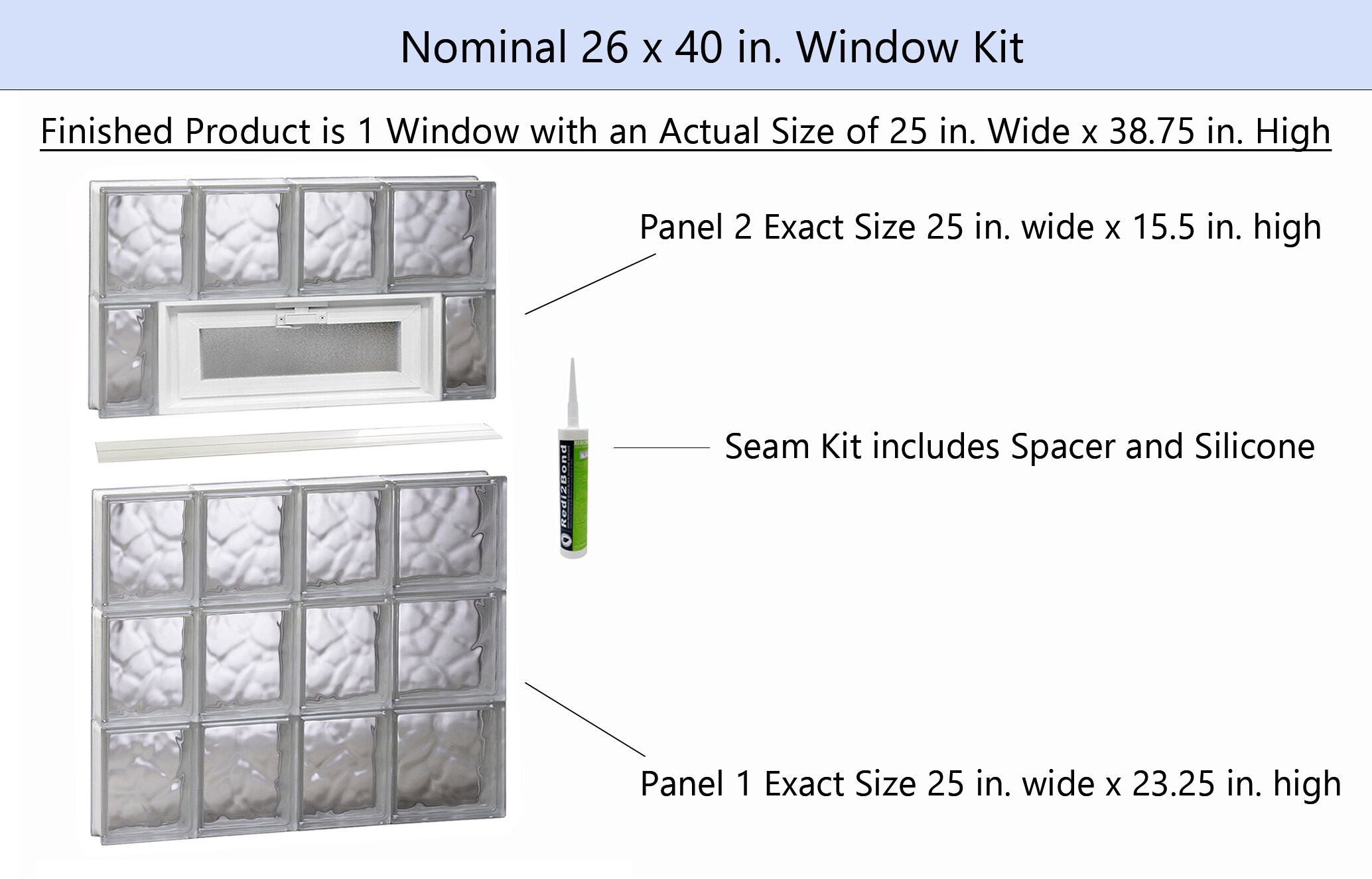 REDI2SET V2640DC Glass-Block-Windows - View #2