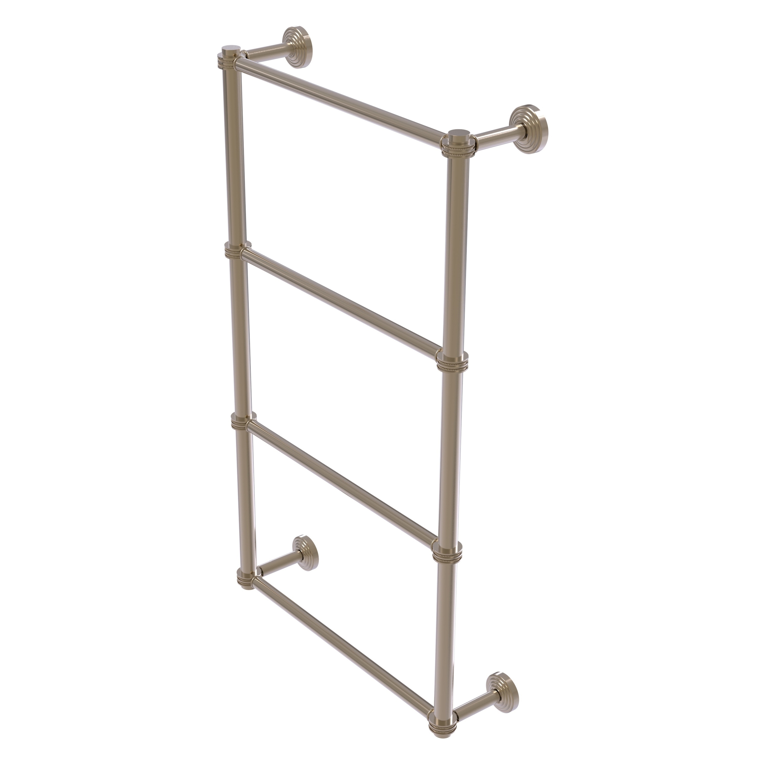 Allied Brass WP-28D-30-PEW Waverly Place 30-in double Antique Pewter Wall mount 4-tier Towel Bar