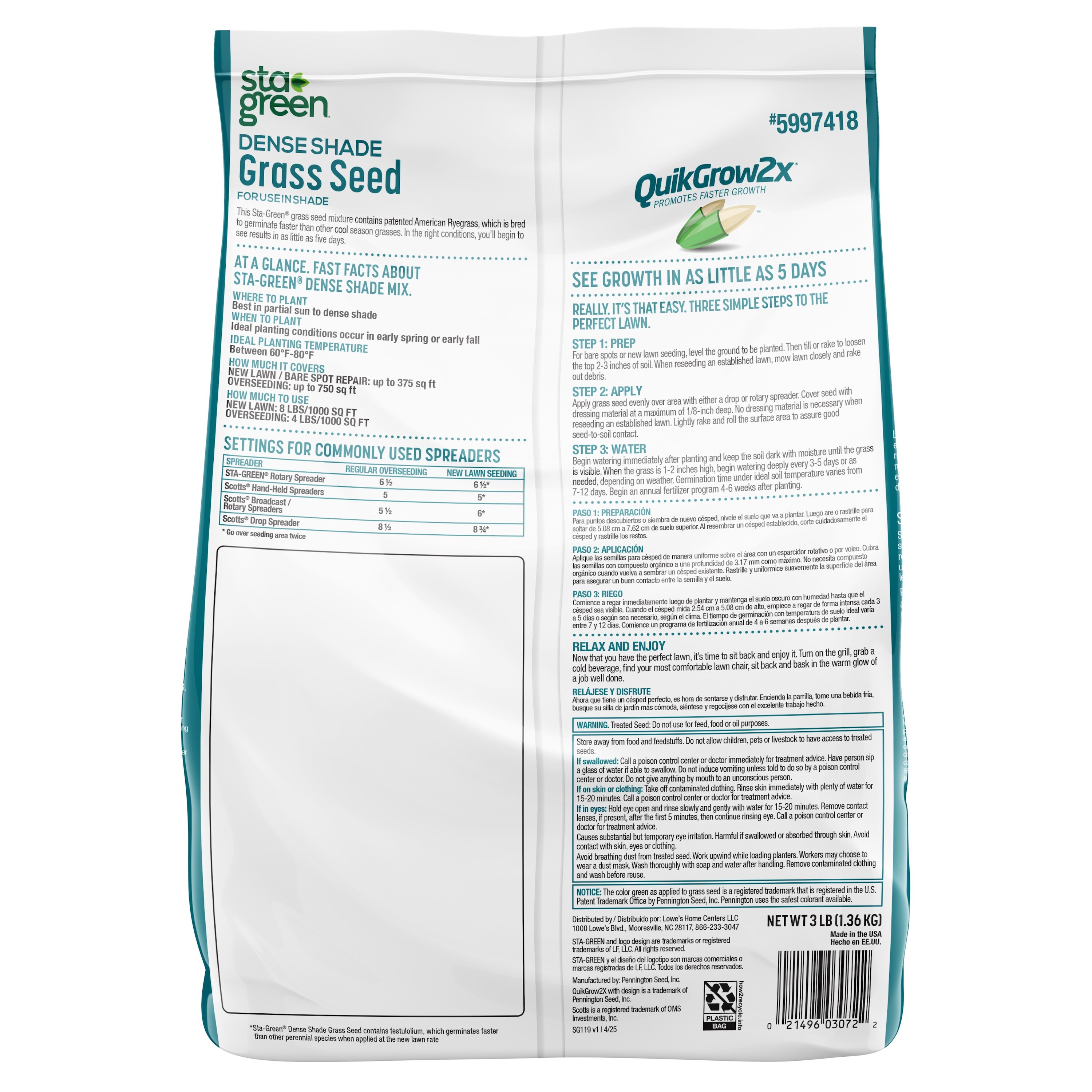 Sta-Green SG-DS-2.4 Grass-Seed - View #15
