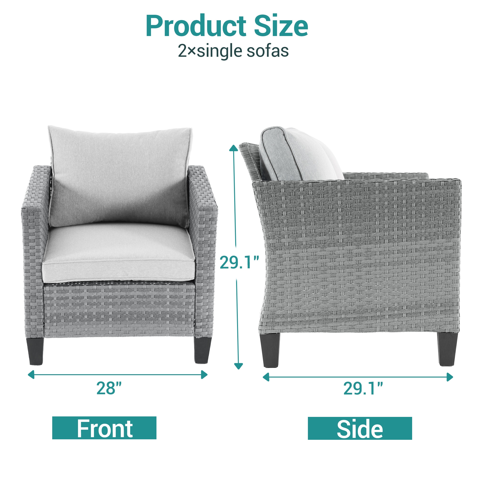 Sonkuki SD-PS-S2HLY Patio-Chairs - View #4