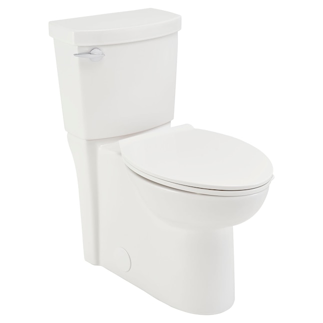 American Standard Clean White Elongated Chair Height 2 Piece Watersense Toilet 12 In Rough Size Ada Compliant The Toilets Department At Com - How To Fix A Soft Close Toilet Seat American Standard