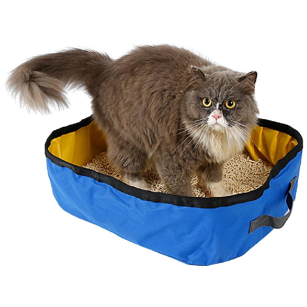 Omega Paw Premium Roll N Clean Blue Plastic Self-cleaning Sifting Litter Box  in the Litter Boxes department at