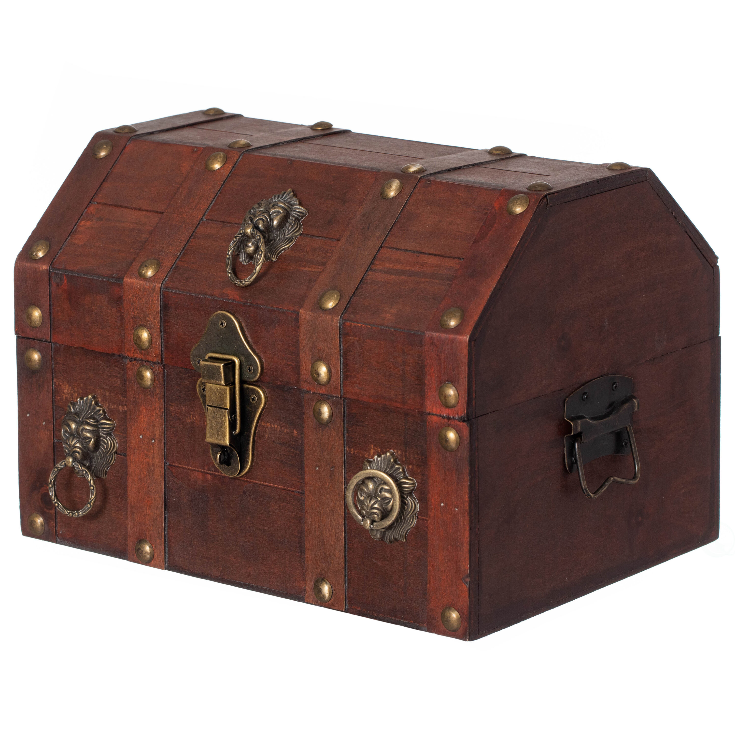 Vintiquewise QI003316 Brown Wood Rustic Decorative box