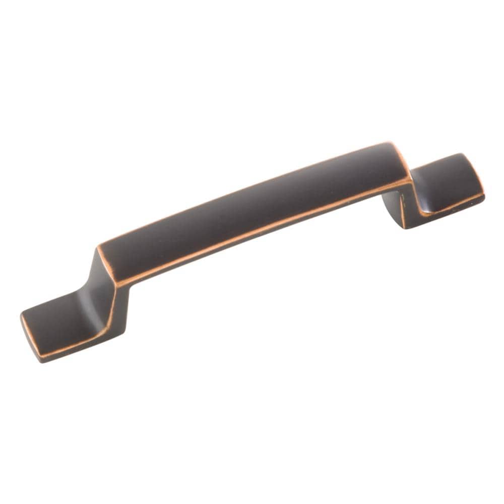 Hickory Hardware Richmond 3-in Center to Center Oil Rubbed Bronze  Rectangular Handle Drawer Pulls (10-Pack) in the Drawer Pulls department at