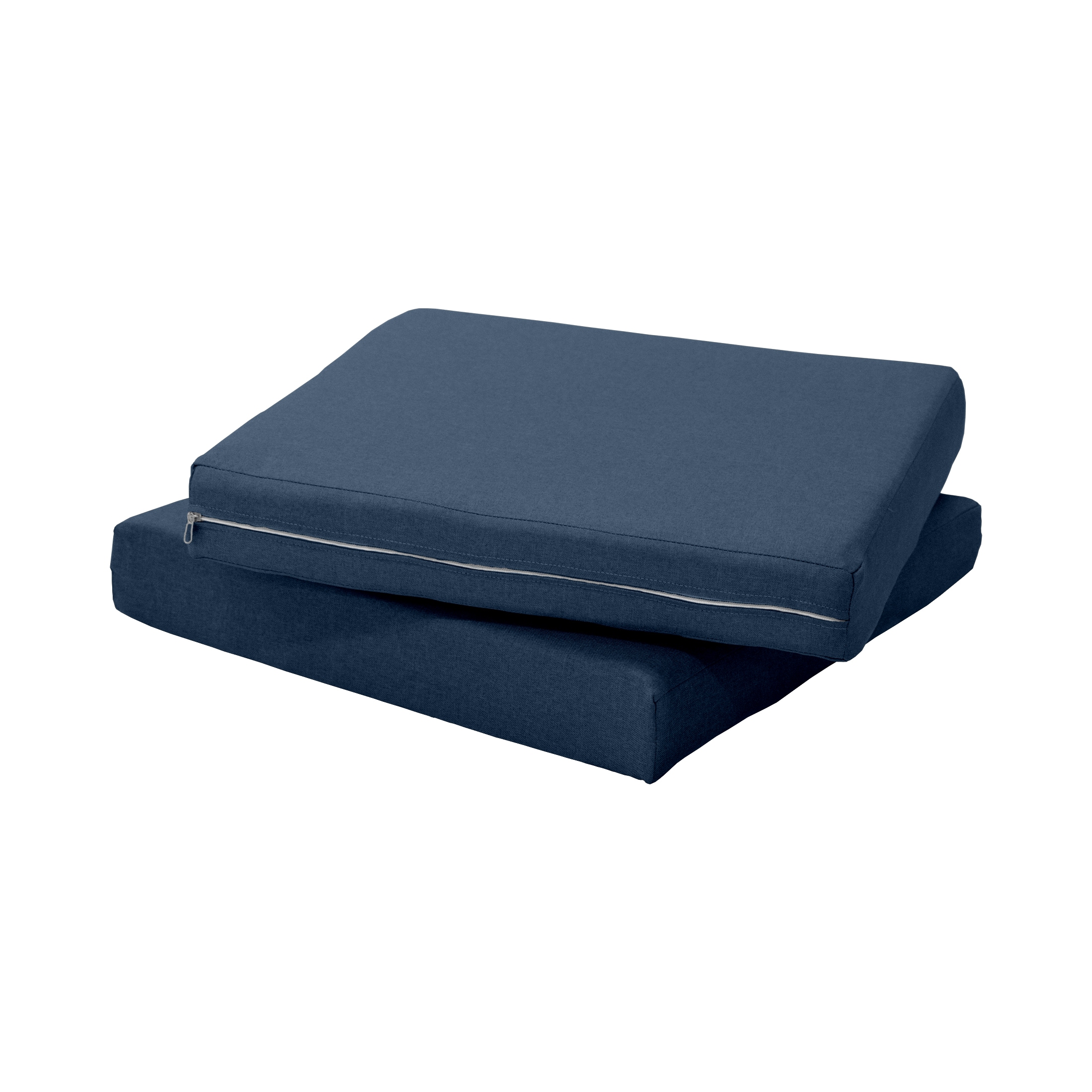 Westin Furniture OD3001-NV Delano 22-in x 21-in 2 -Piece Navy Blue Patio sofa cushion