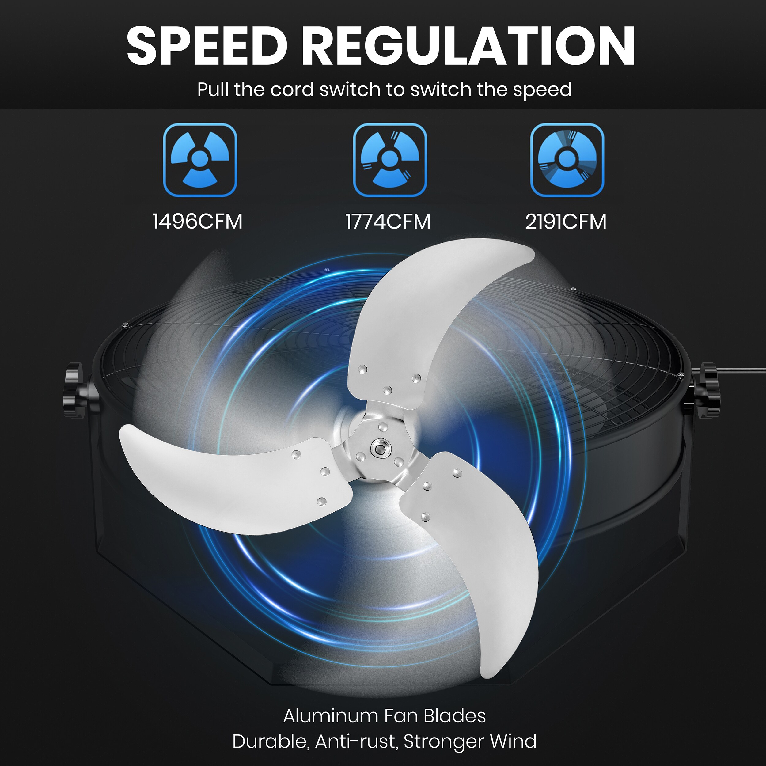 Kahomvis DHS-QPF2-336 Wall-Mounted-Fans - View #8