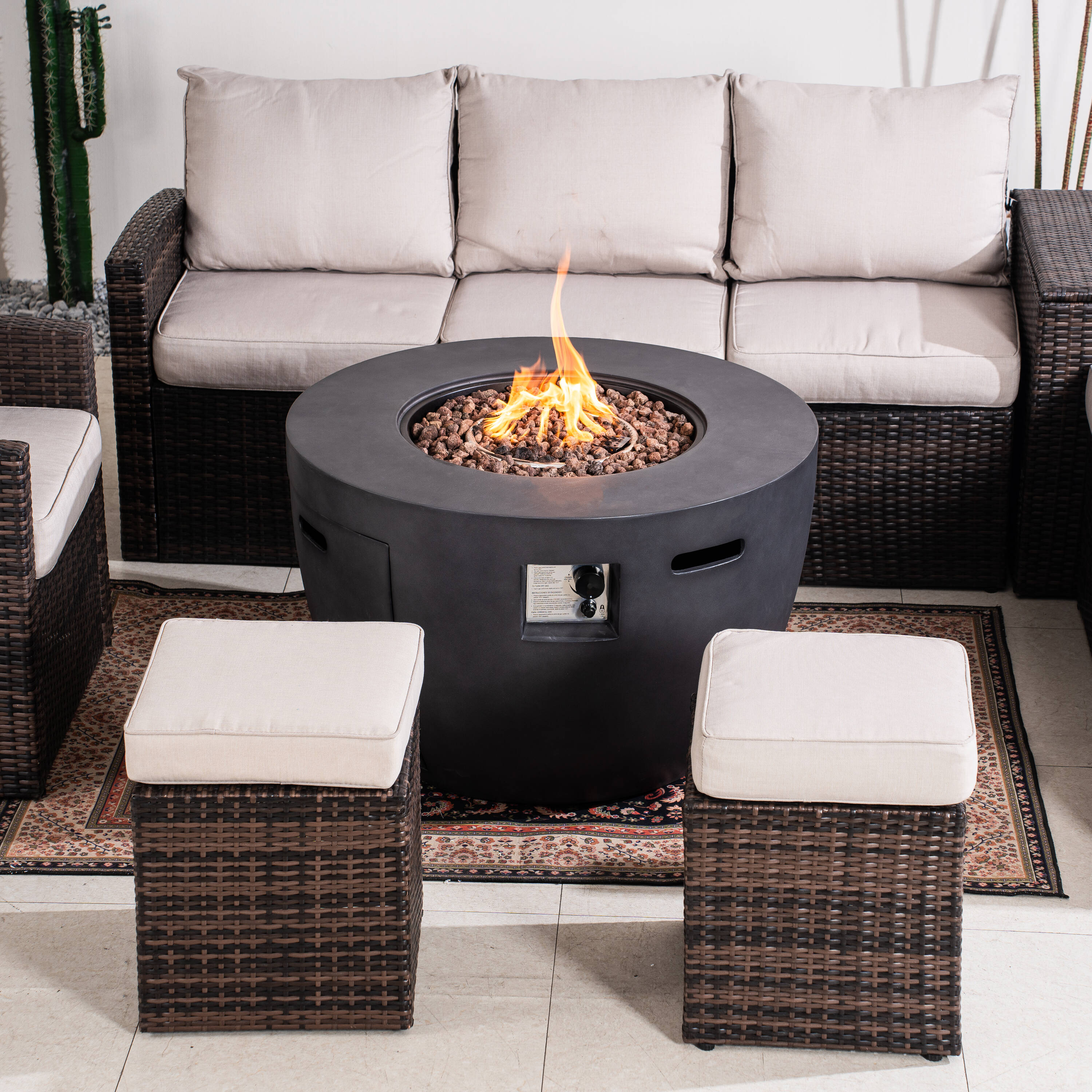 Direct Wicker DWG-2160DG1403BBR Patio-Conversation-Sets - View #8