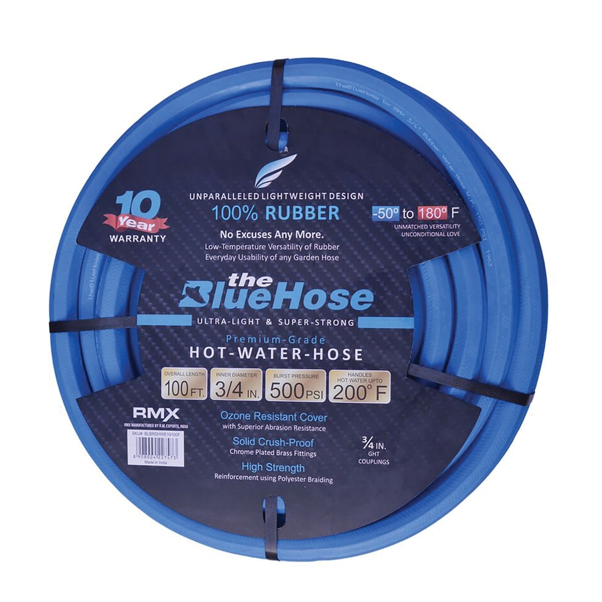 AG-Lite 1 x 6' Rubber Lead In Water Hose - Durable & Versatile
