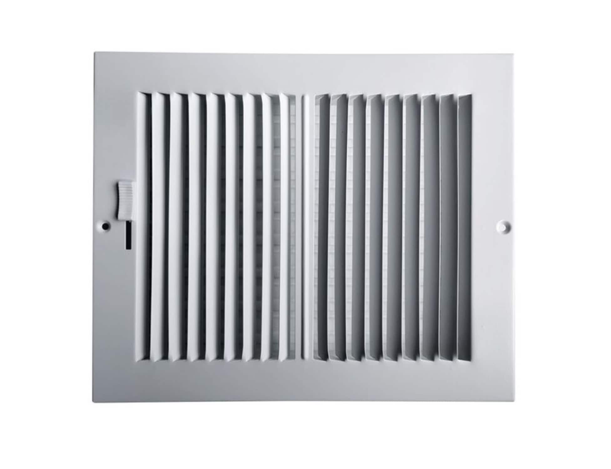 RELIABILT 5121008WH 10-in x 8-in 2-way Steel White Sidewall/Ceiling Register