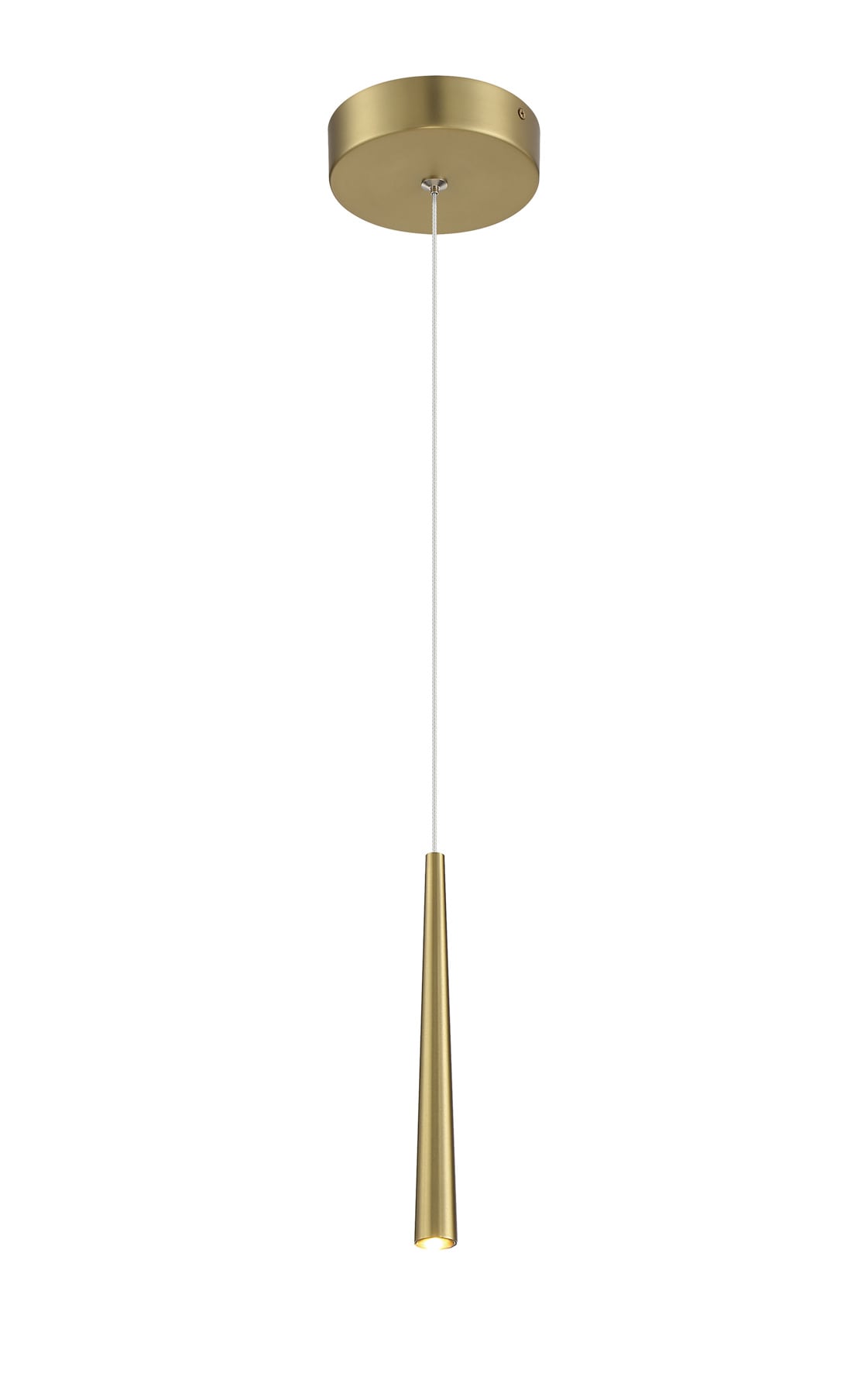 George Kovacs P1458-695-L Stretch Soft Brass Modern/contemporary Teardrop Integrated LED Mini Hanging Pendant light