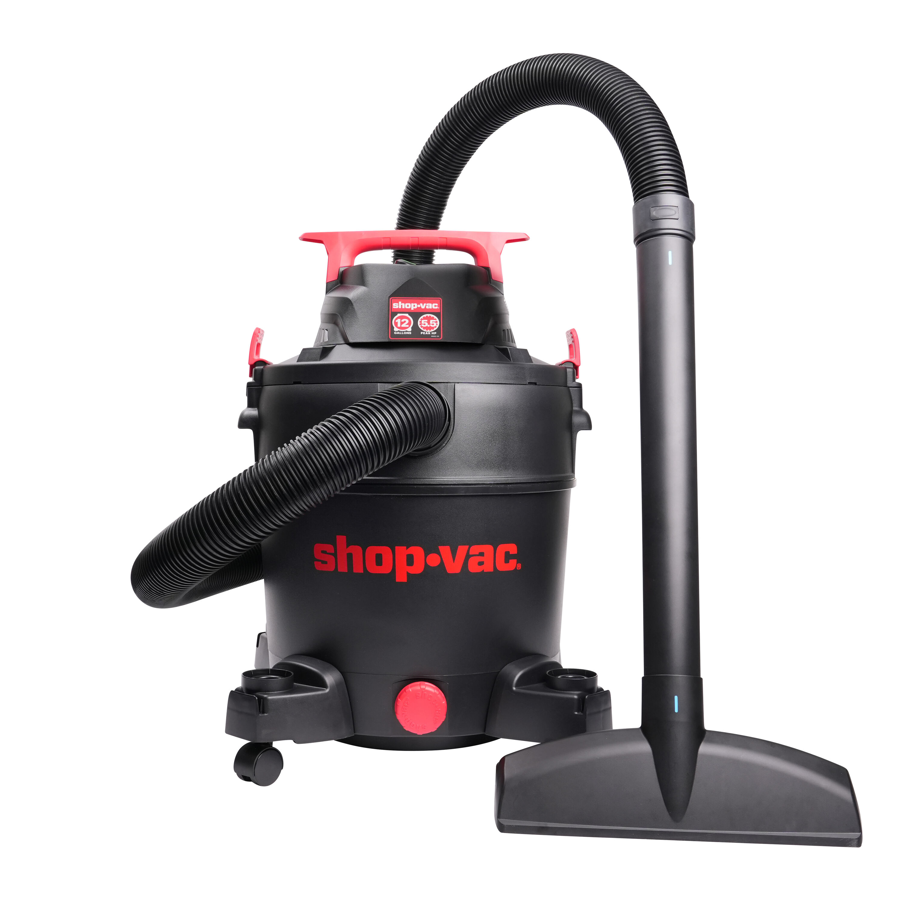 Shop-Vac SV5430188 12-Gallon 5.5 HP Corded Wet/Dry Shop Vacuum with Accessories Included