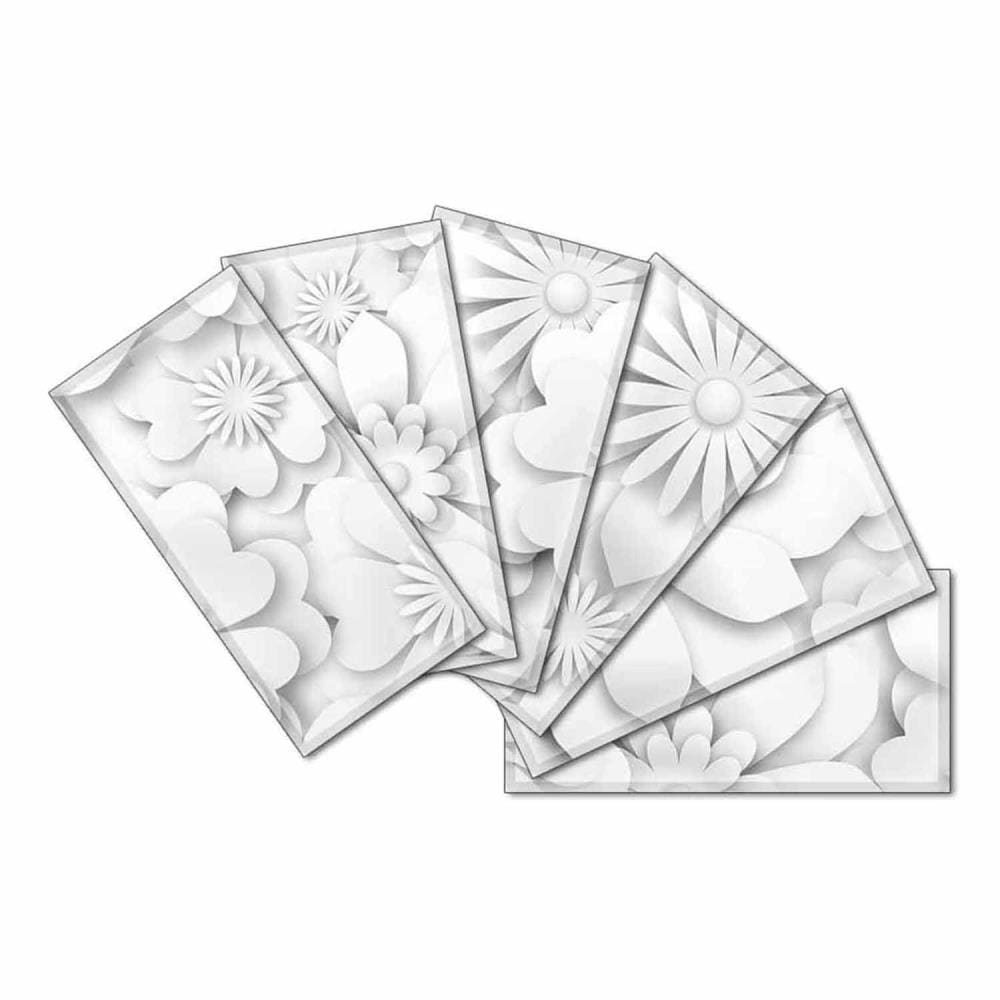 Instant Mosaic 1440101 Upscale Designs 64-Pack Multicolor 3-in x 6-in Glossy Glass Random Wall Tile