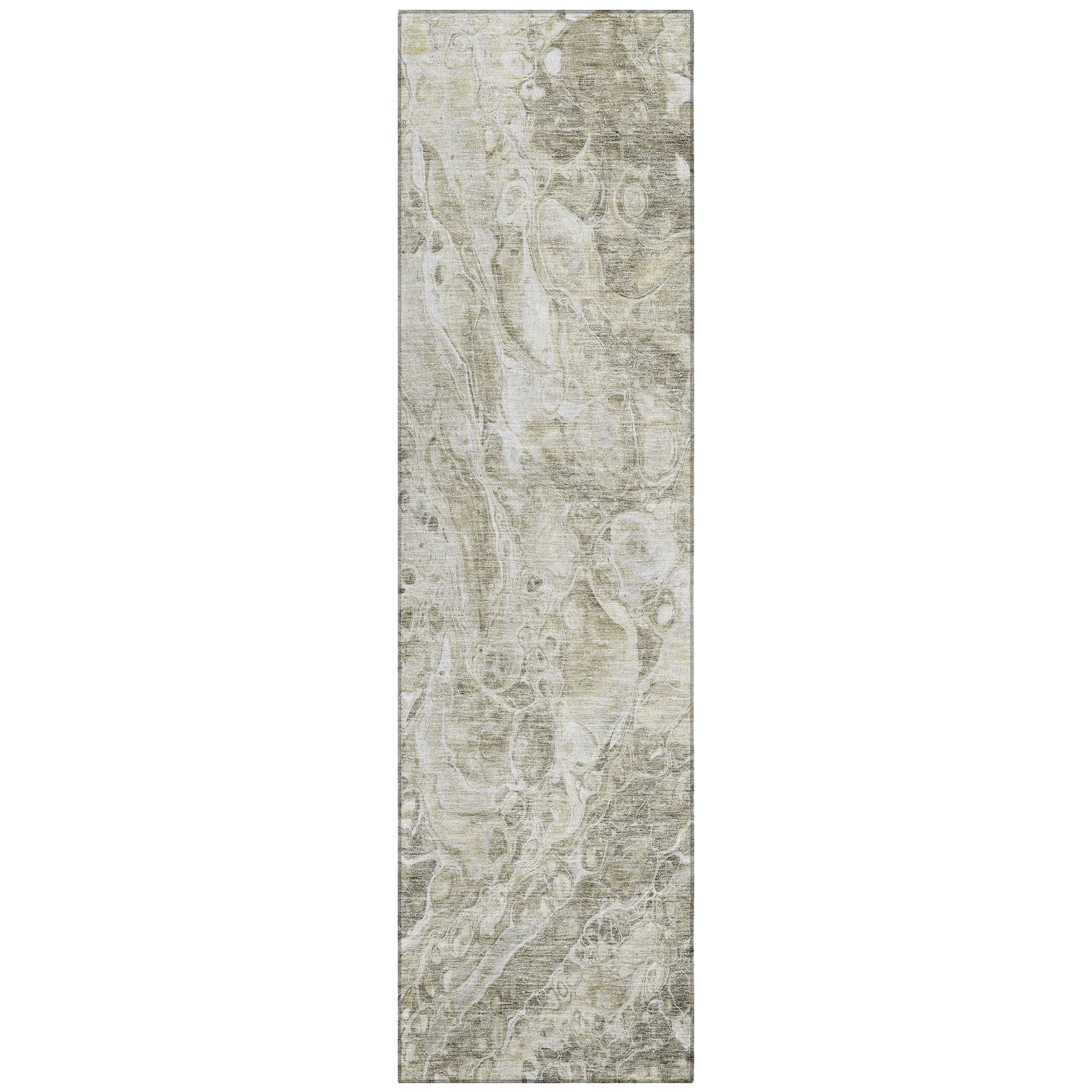 Addison Rugs ACN670TA2X8 Chantille ACN670TA 2 x 7 (ft) Polyester Tan Rectangular Indoor/Outdoor Geometric Machine washable Runner rug