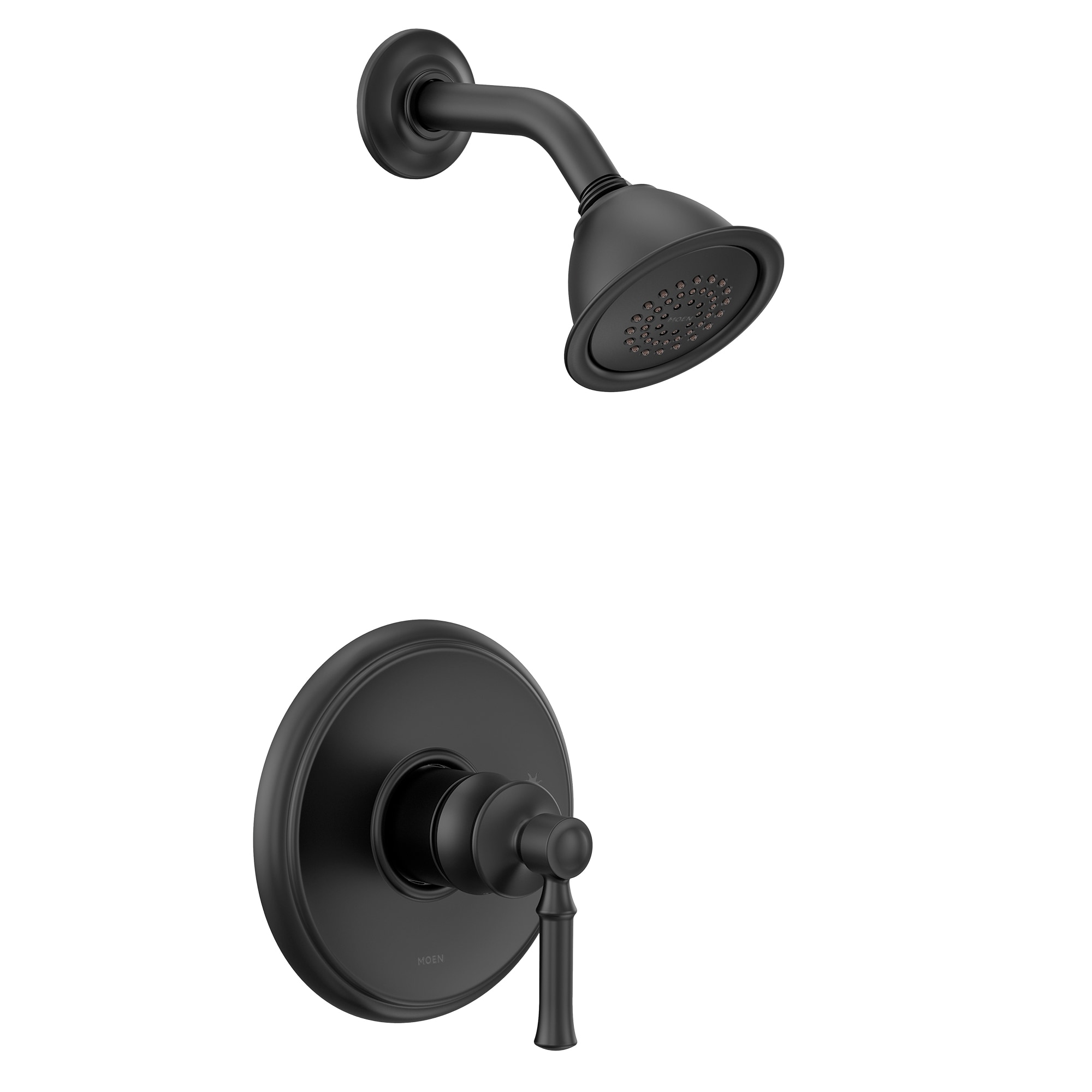 Moen UT2182EPBL Dartmoor Matte Black 1-handle Single function 4-Inches Shower Faucet