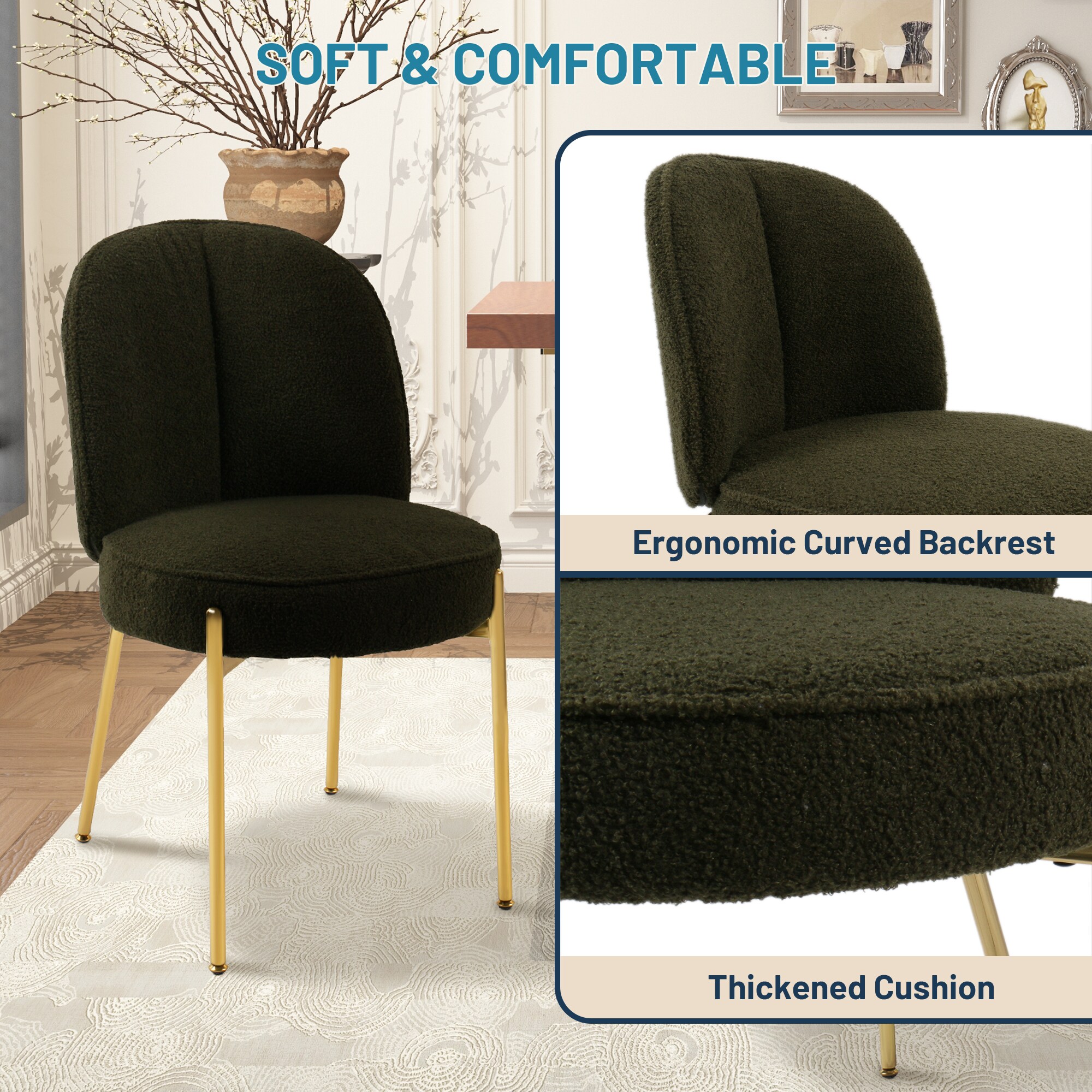 Clihome CL-DMTEDDY05 Dining-Chairs - View #7